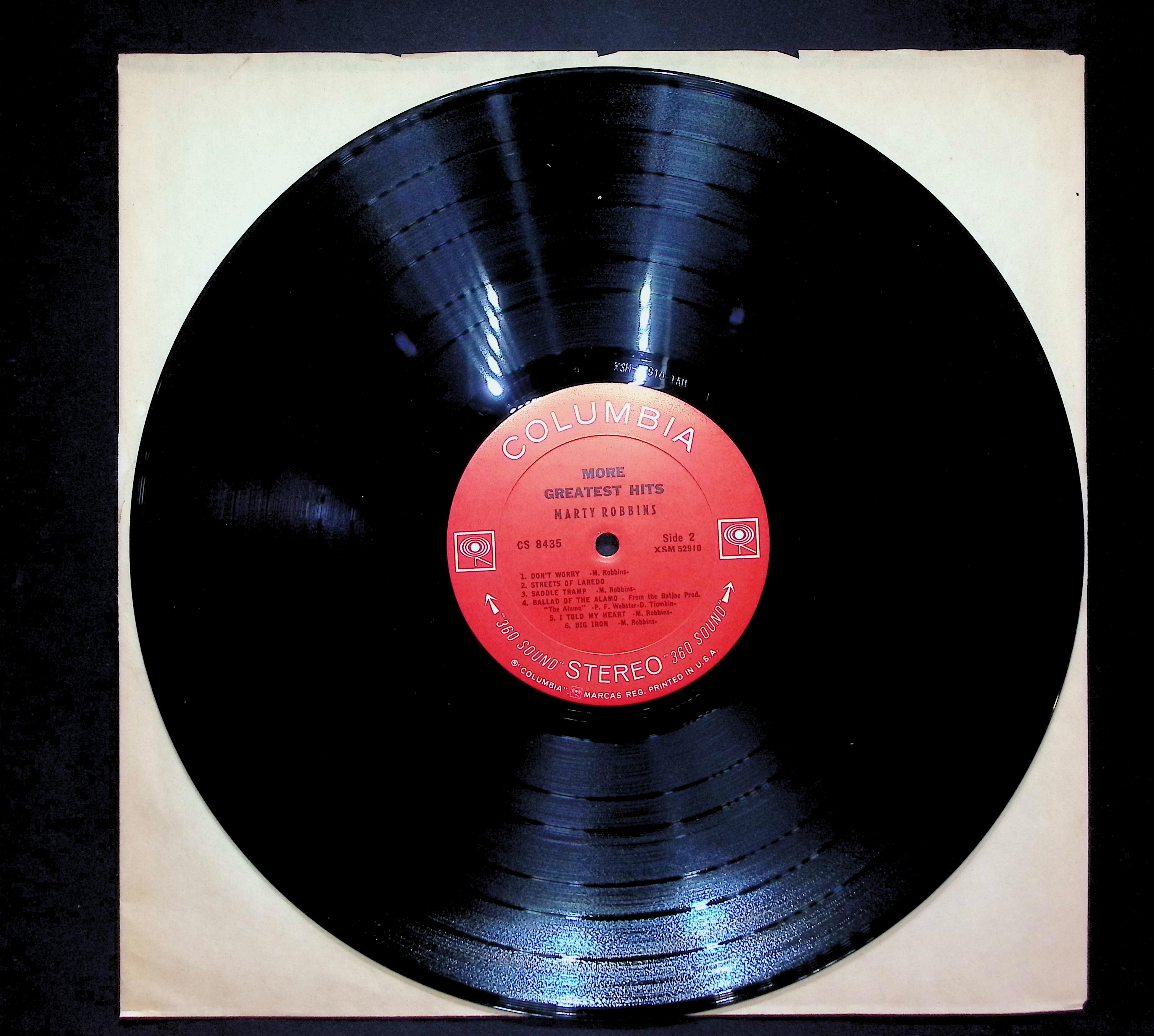 Marty Robbins More Greatest Hits 1961 LP Folk, World, & Country  — image 3