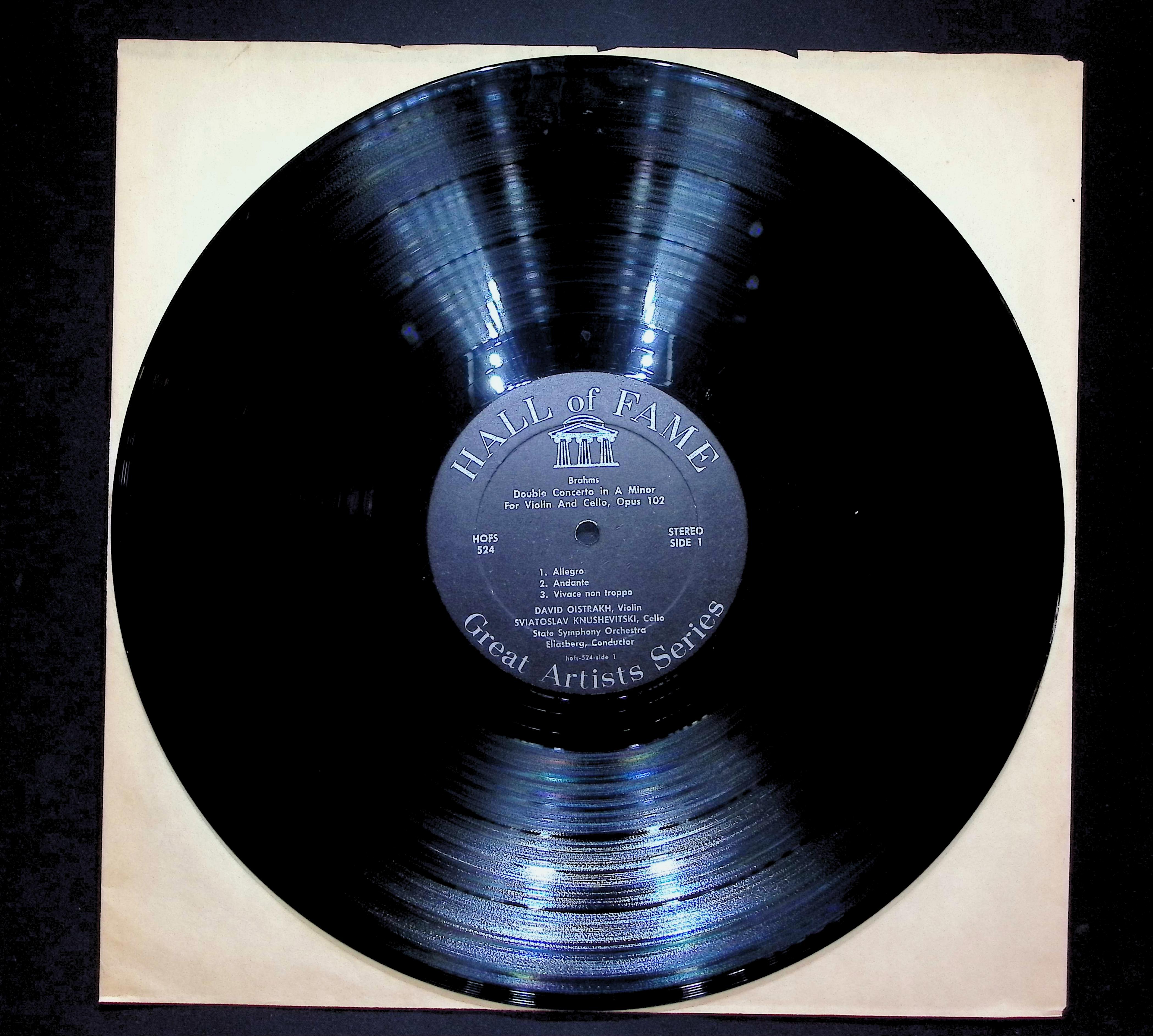 David Oistrach Double Concerto For Violin And Cello 1970 LP Classical  — image 3