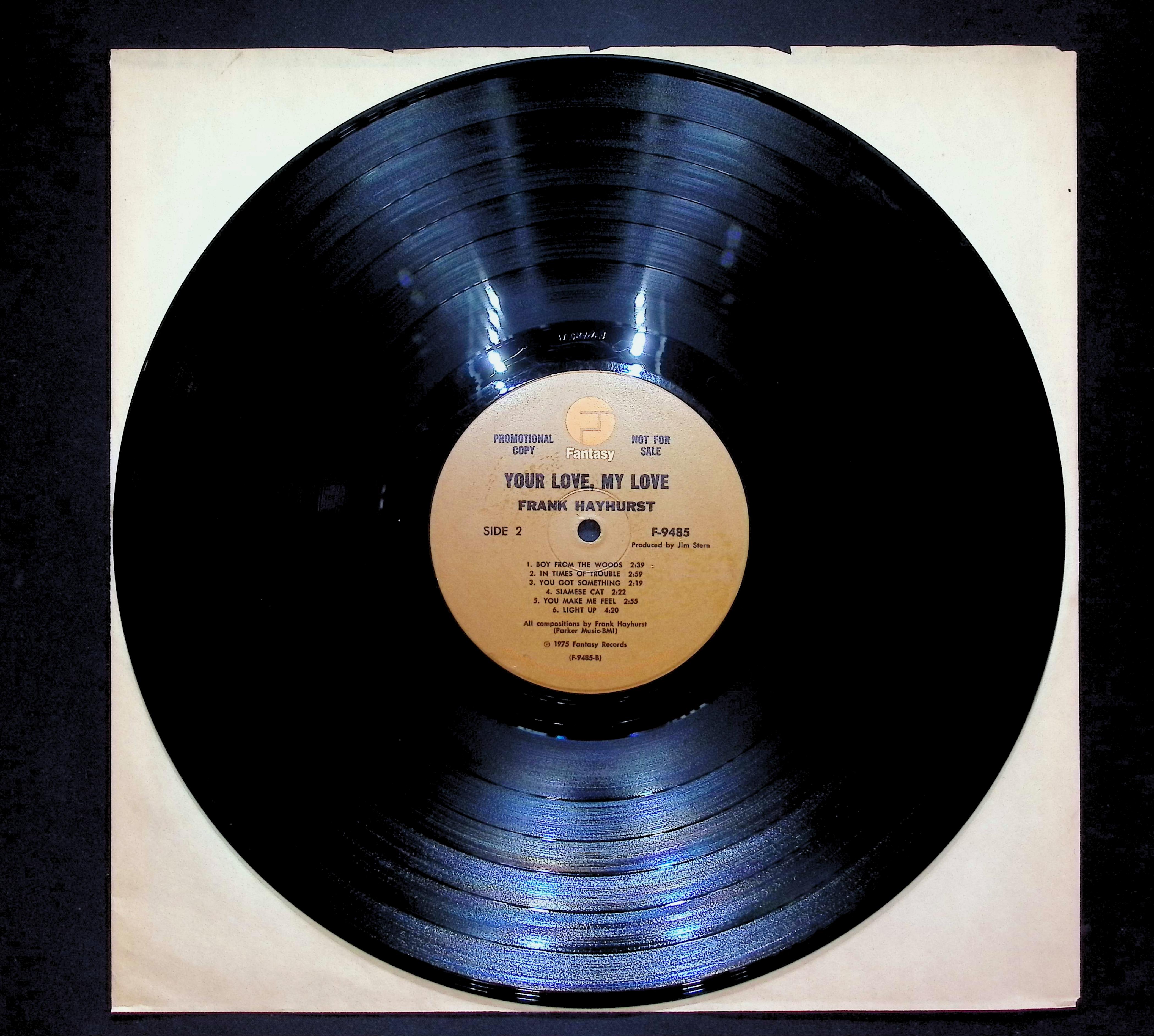 Frank Hayhurst Your Love, My Love 1975 LP Rock Side 1 & 2