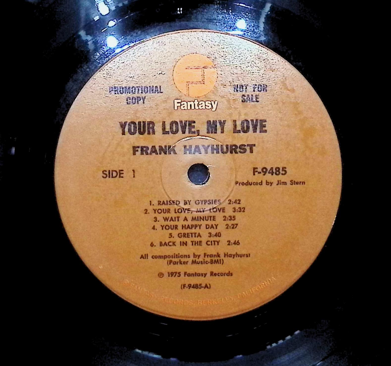 Frank Hayhurst Your Love, My Love 1975 LP Rock Side 1 & 2 — image 4