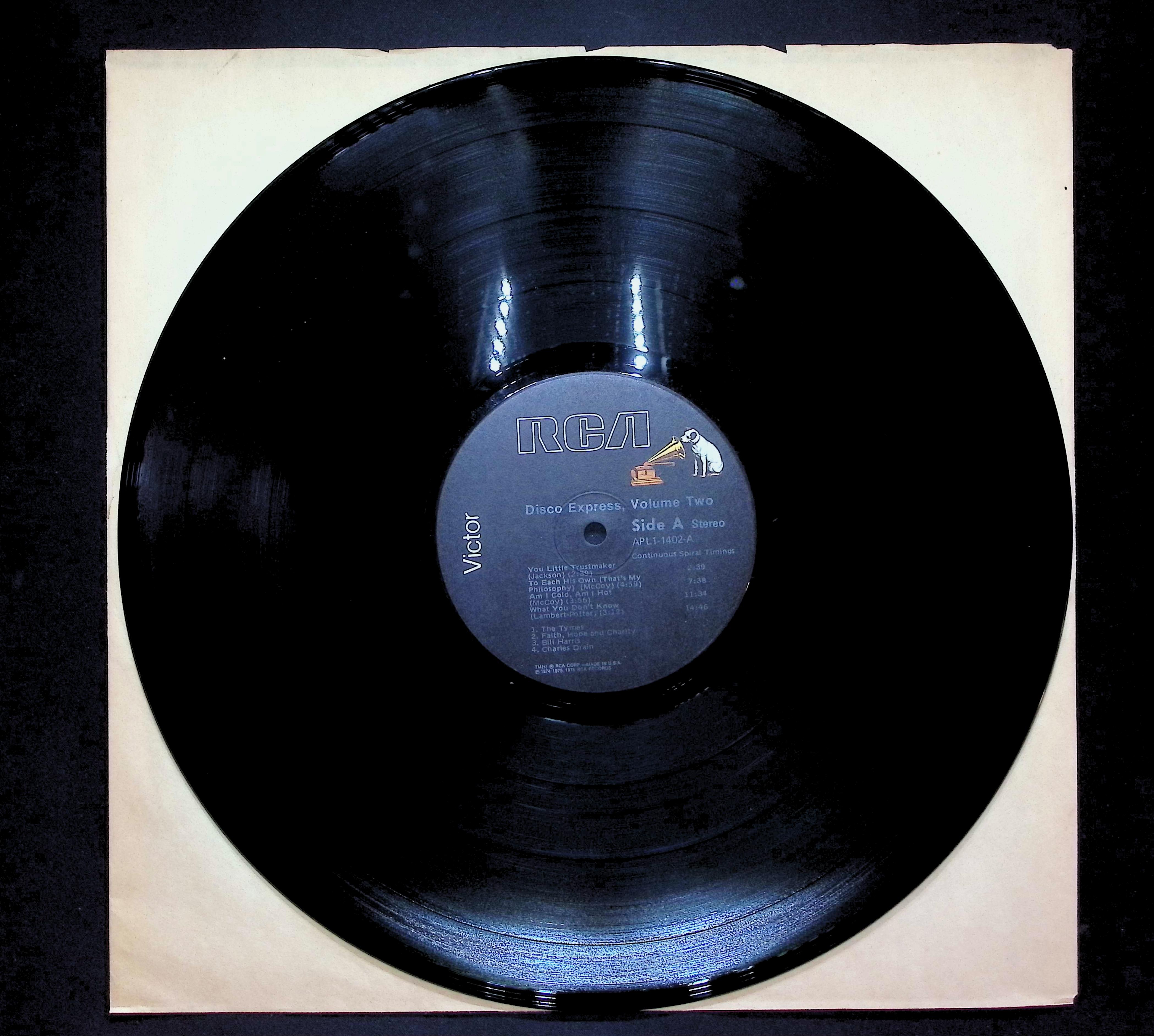 Various Disco Express Vol. 2 1976 LP Funk / Soul Side A & B