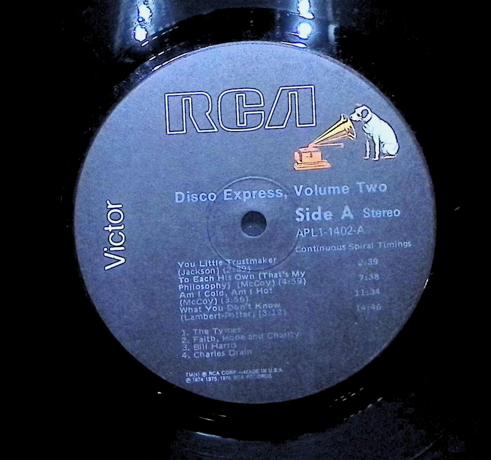 Various Disco Express Vol. 2 1976 LP Funk / Soul Side A & B — image 2