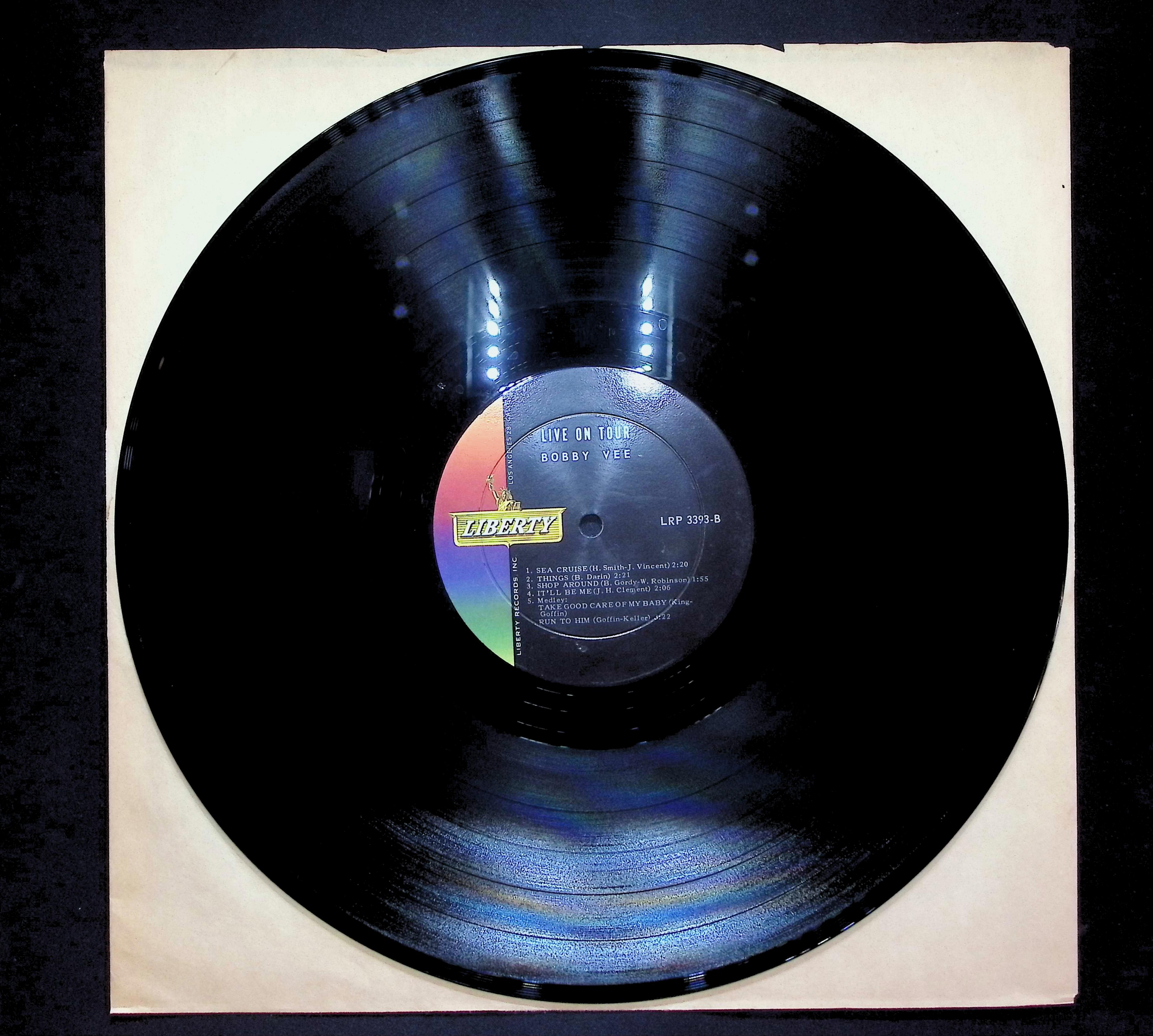 Bobby Vee Live! On Tour 1965 LP Rock Side A & B