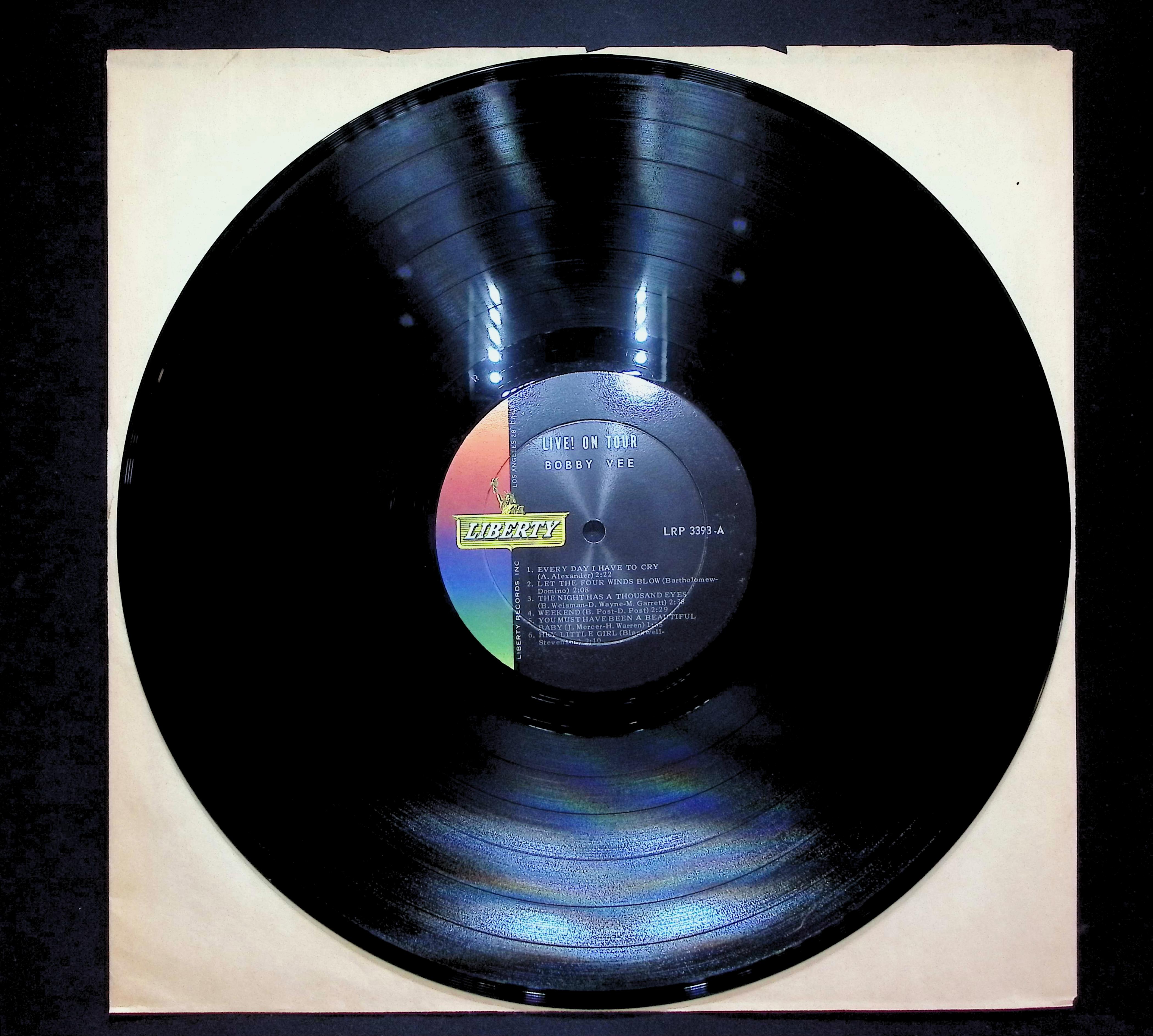Bobby Vee Live! On Tour 1965 LP Rock Side A & B  — image 3