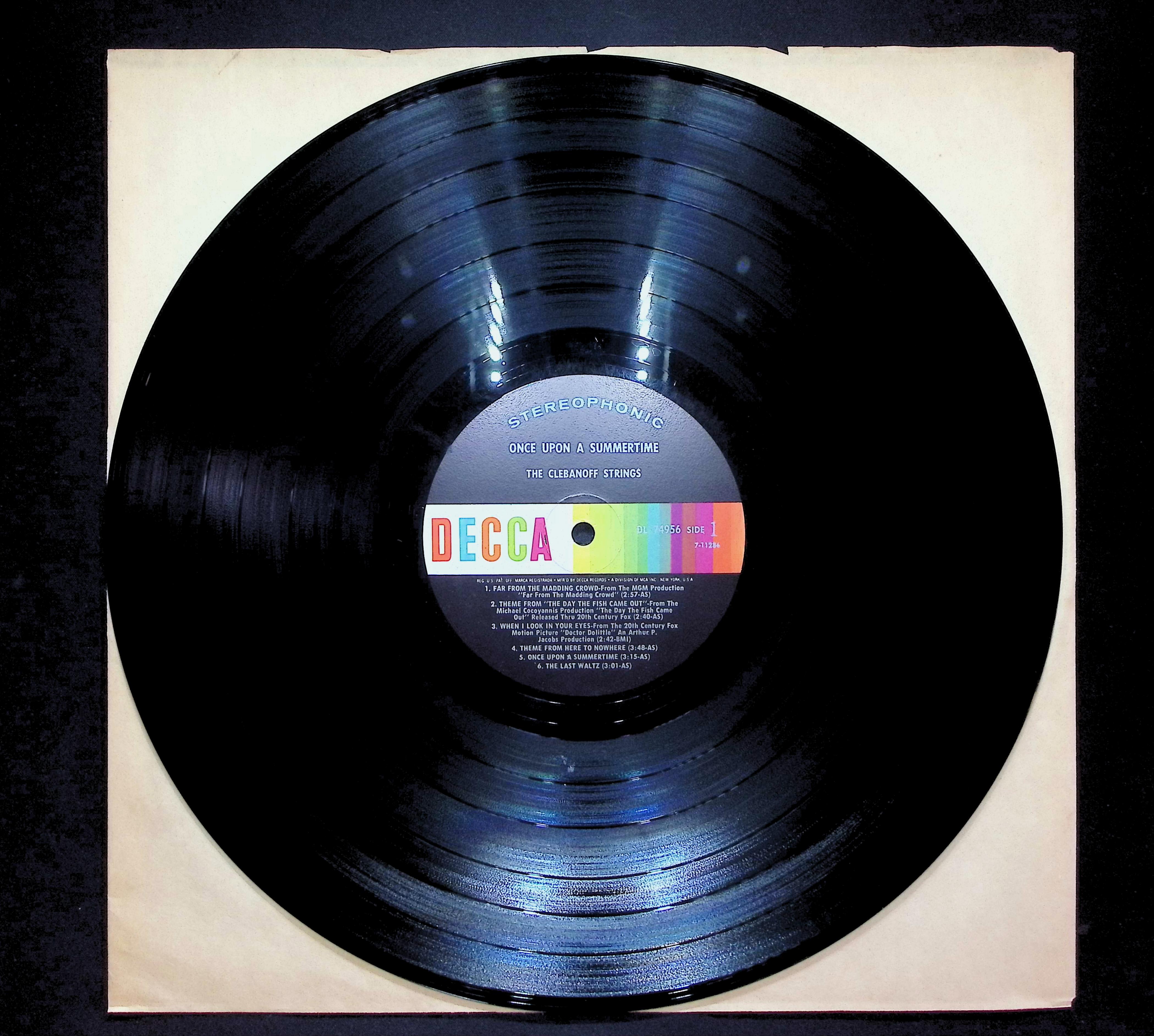 The Clebanoff Strings Once Upon A Summertime 1968 LP Jazz Side 1 & 2  — image 3
