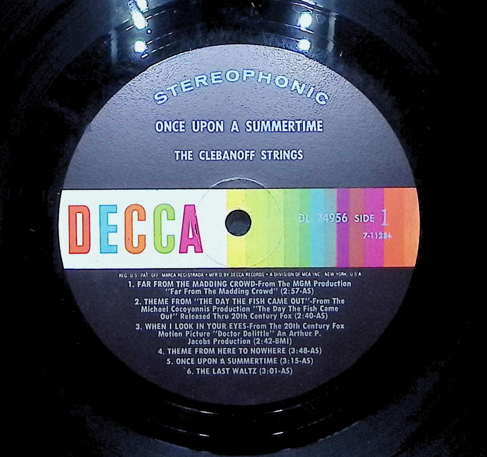 The Clebanoff Strings Once Upon A Summertime 1968 LP Jazz Side 1 & 2  — image 4