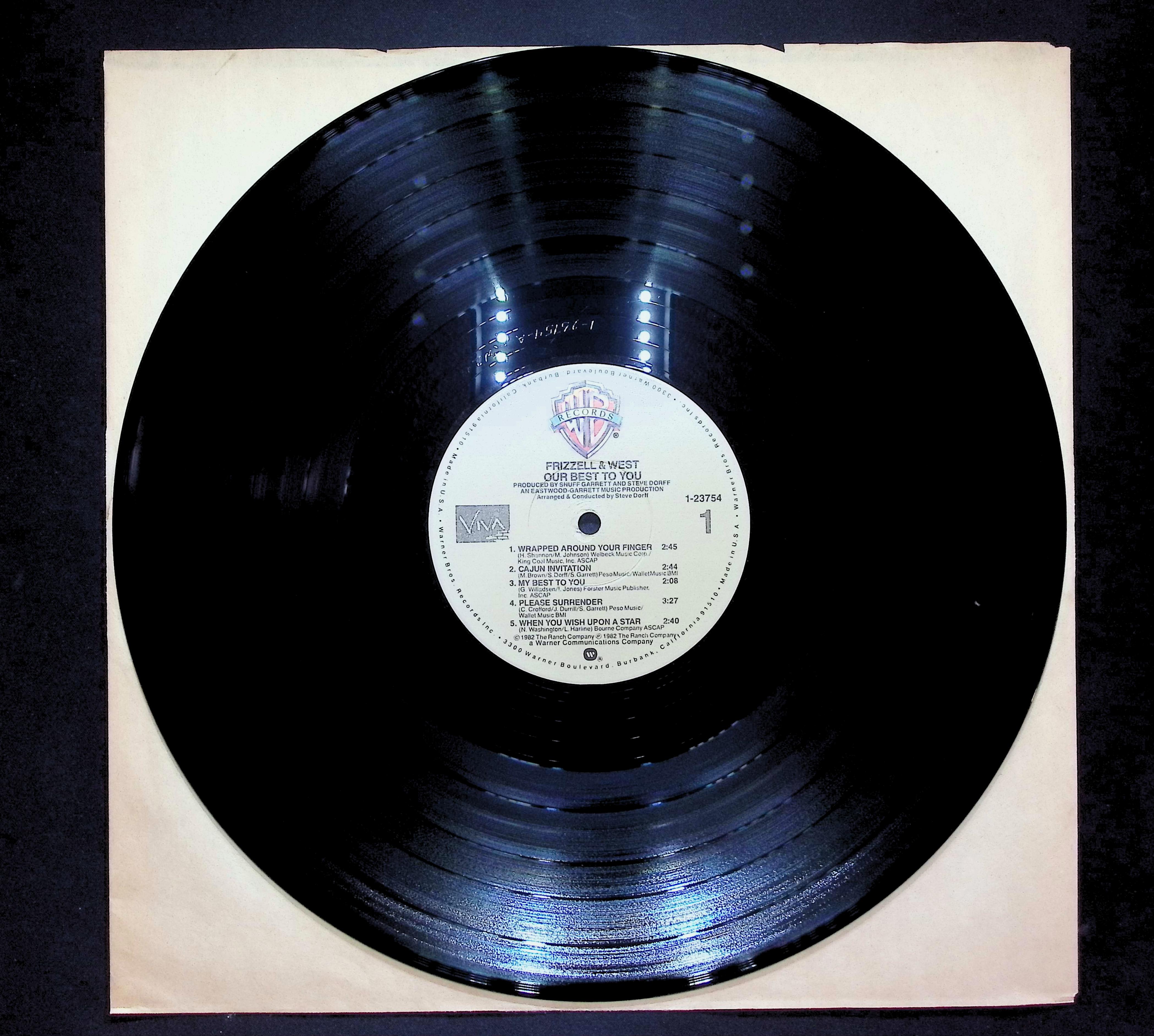 David Frizzell & Shelly West Our Best To You 1982 LP Folk, World, & Country  — image 3