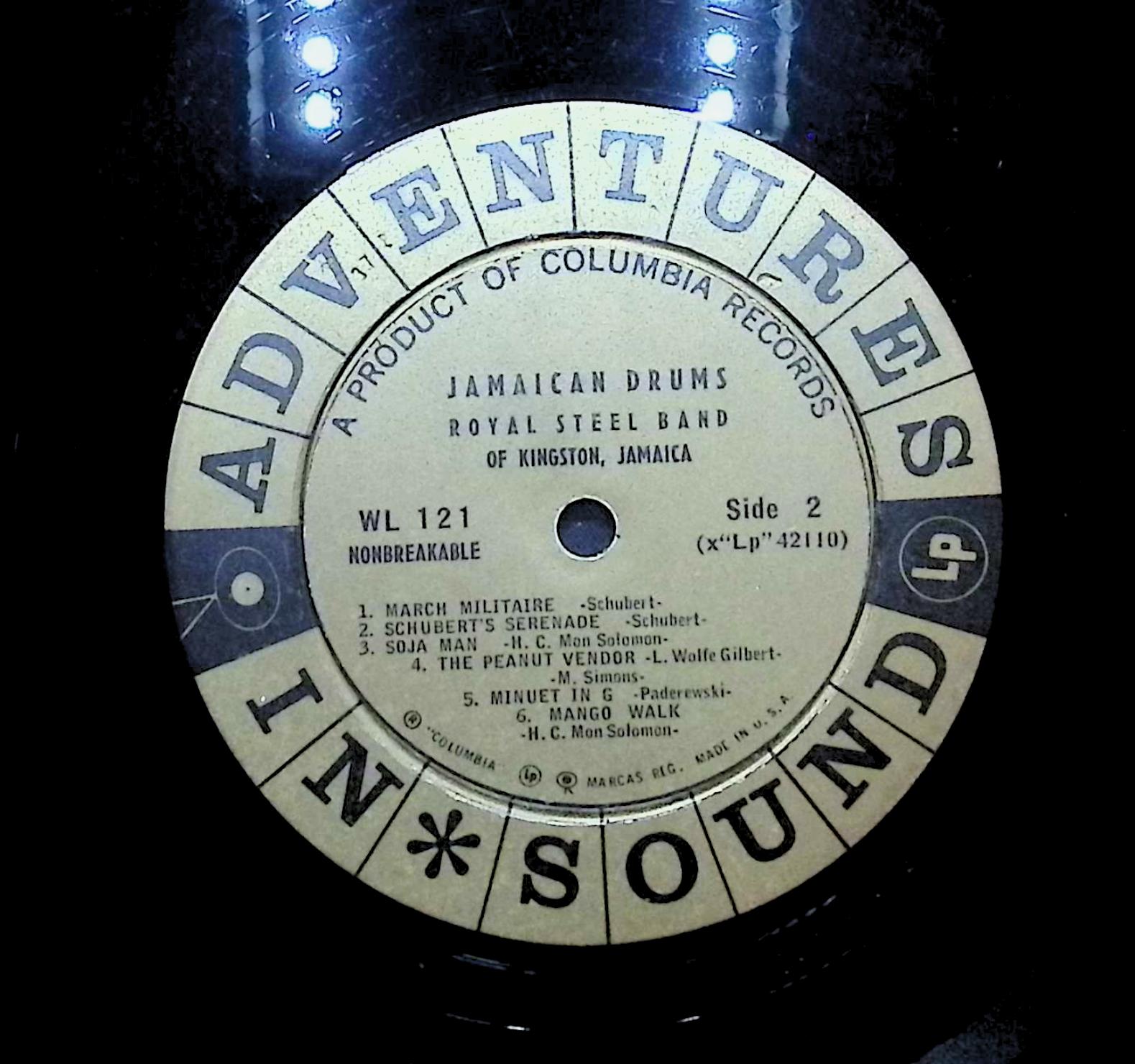 Royal Steel Band Jamaican Drums LP Folk, World, & Country Side 1 & 2 — image 4