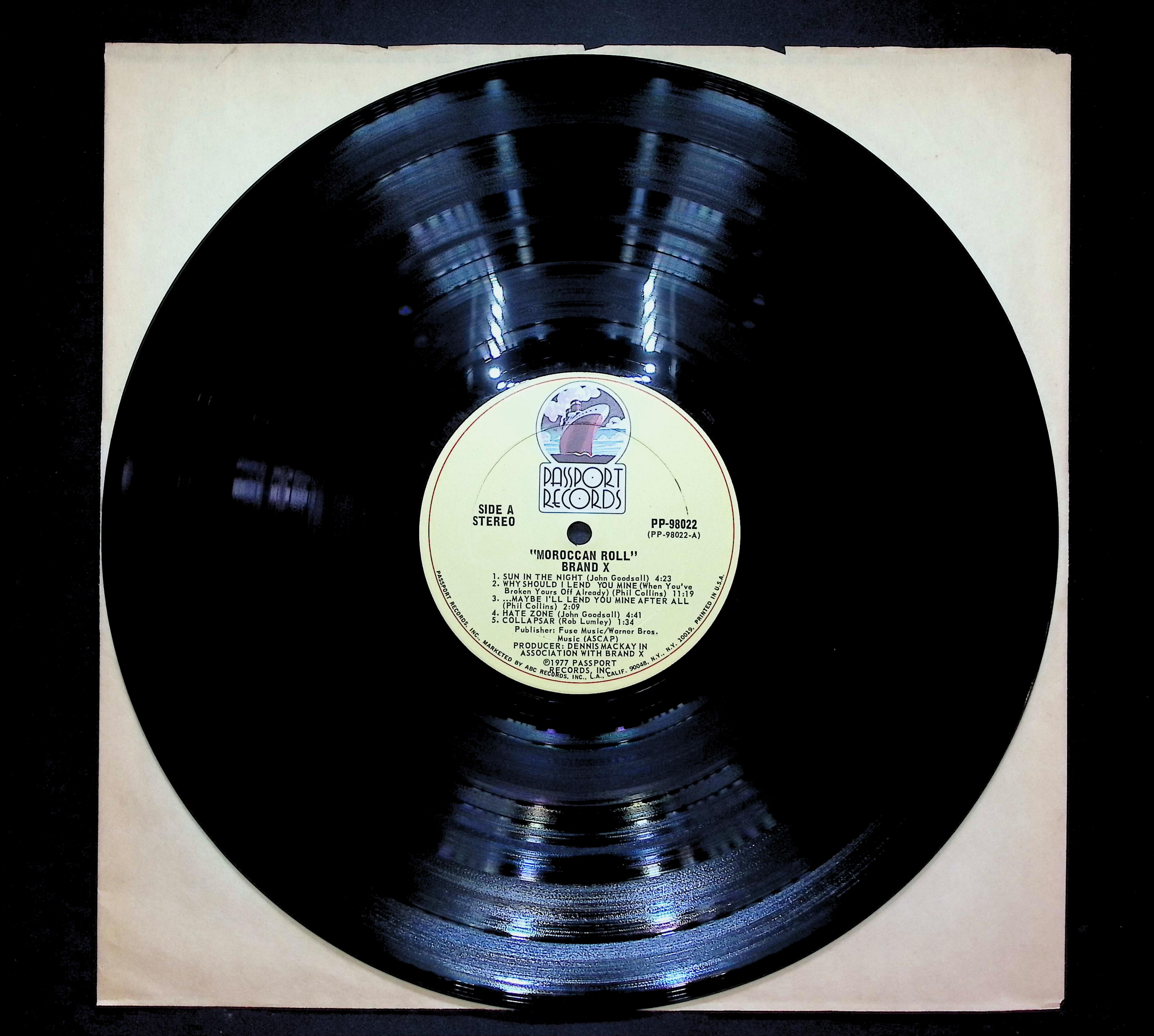 Brand X Moroccan Roll 1977 LP Jazz Side A & B