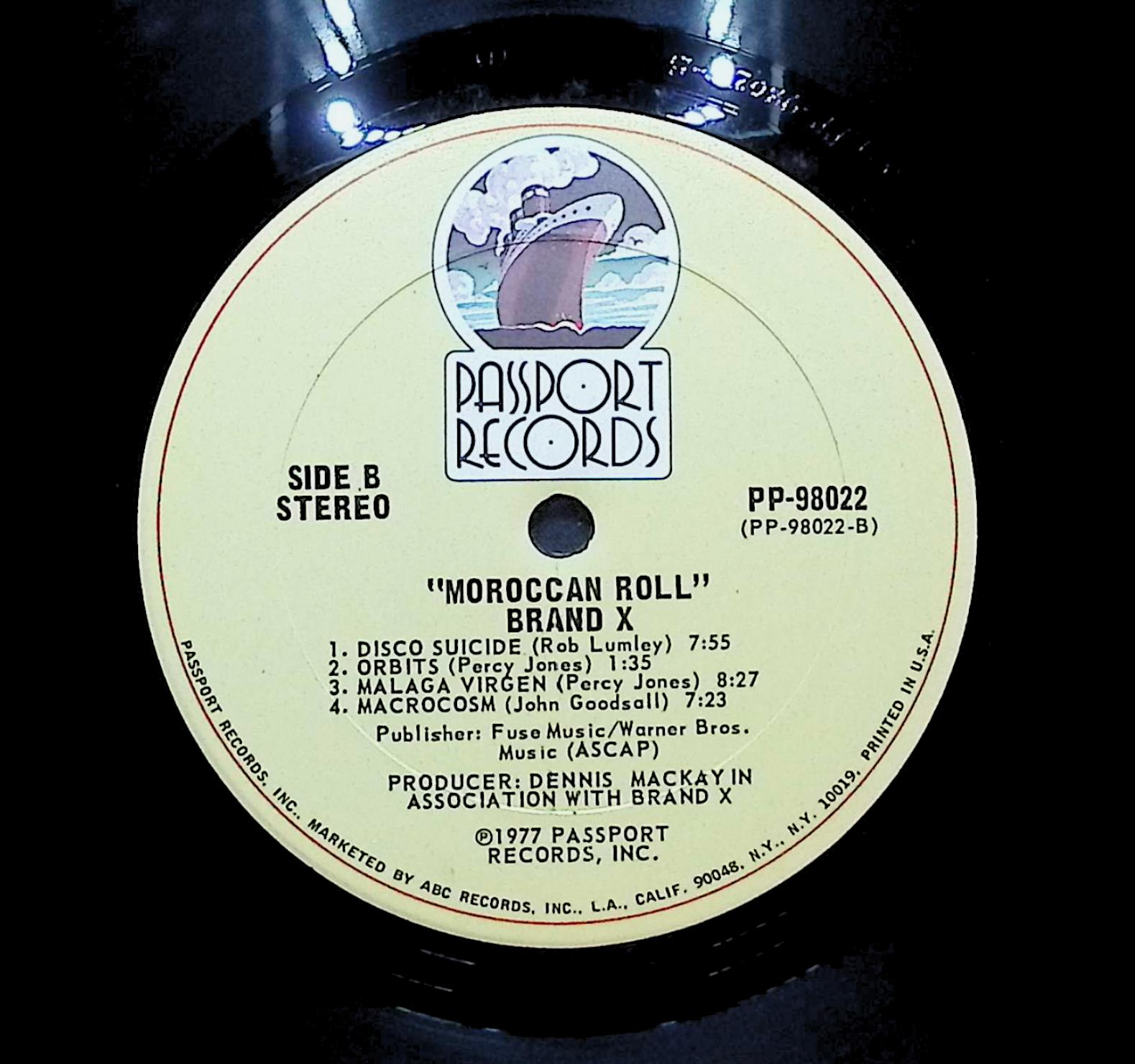 Brand X Moroccan Roll 1977 LP Jazz Side A & B — image 4