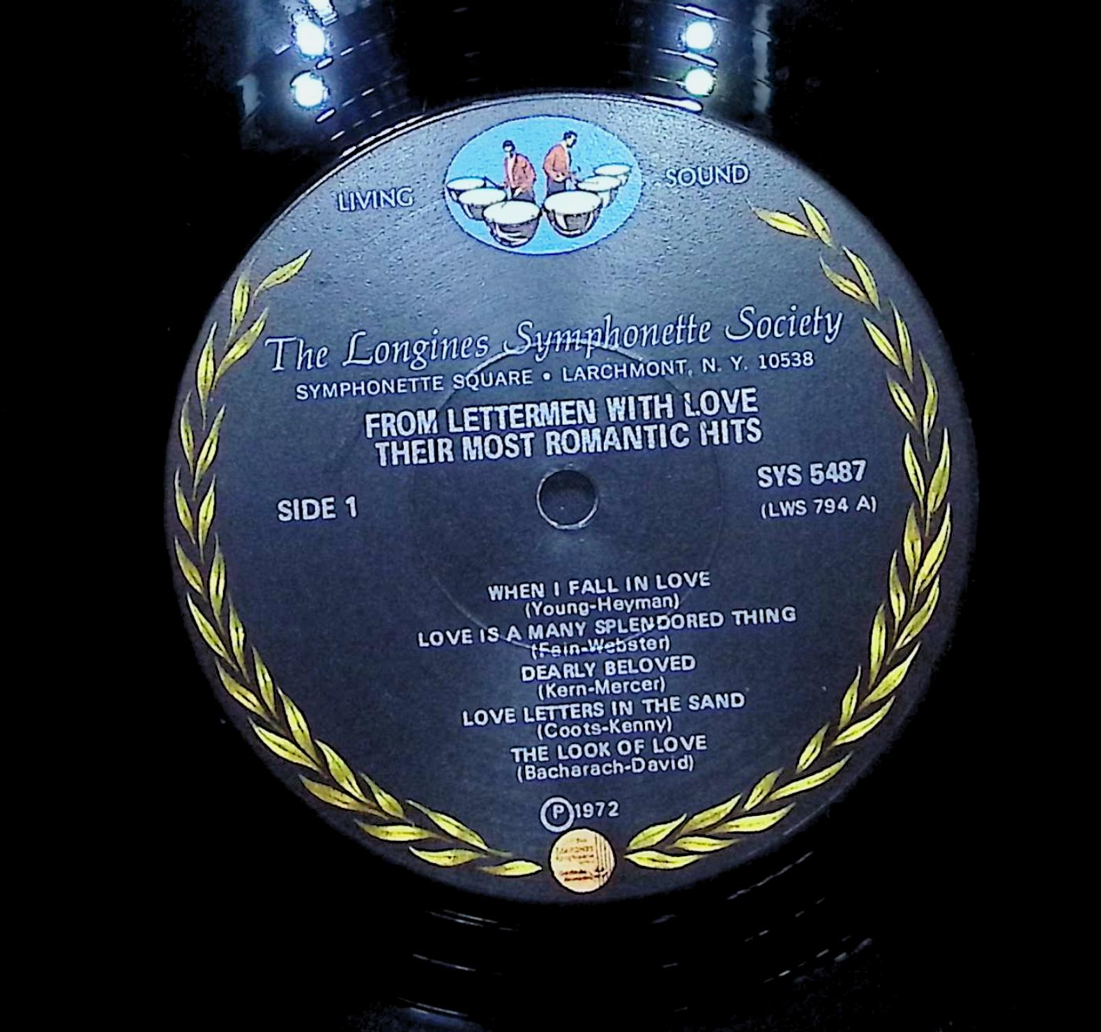 The Lettermen From Lettermen ... With Love (Their Most Romantic Hits) 1972 LP  — image 2