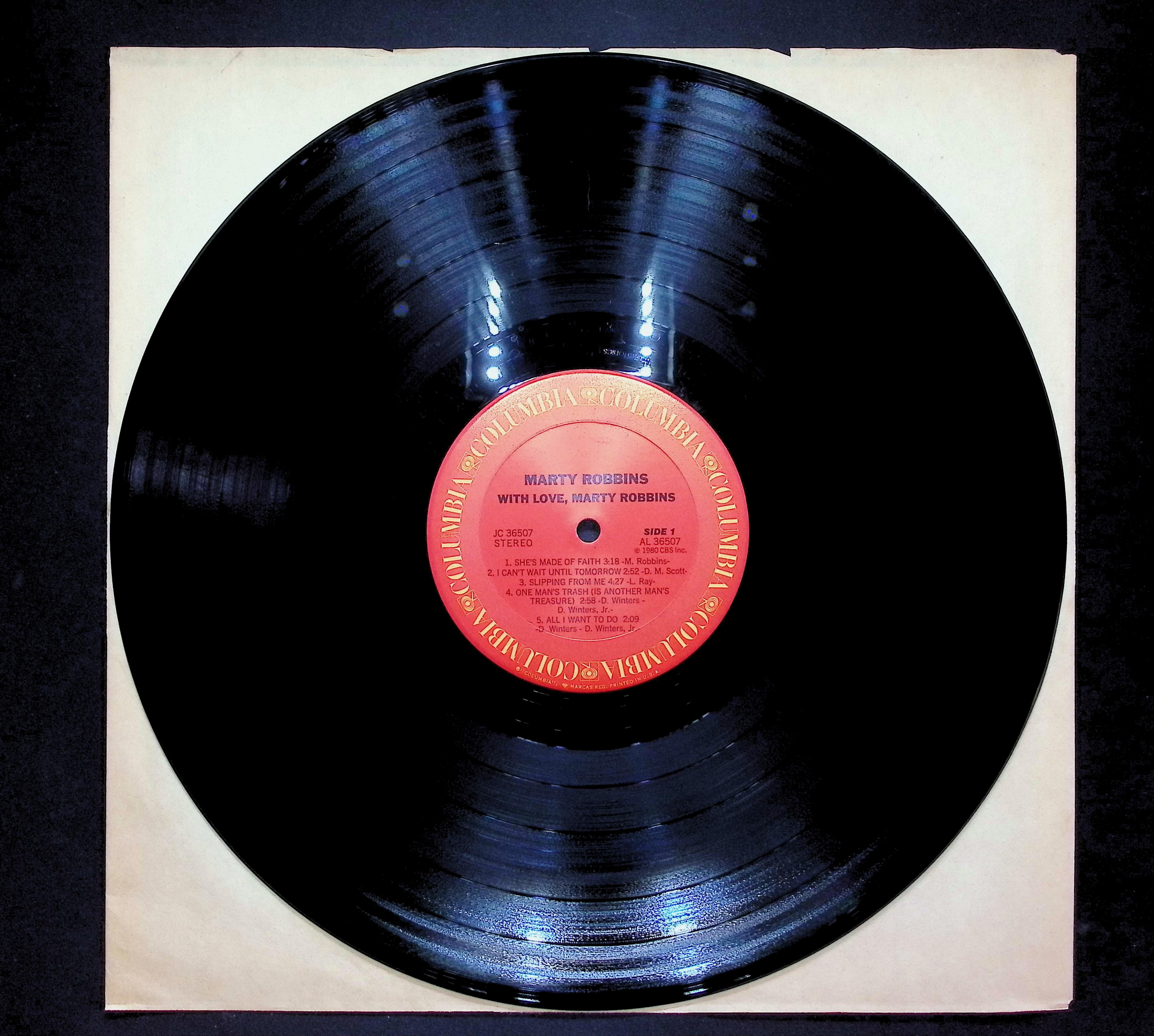 Marty Robbins With Love, Marty Robbins 1980 LP Folk, World, & Country