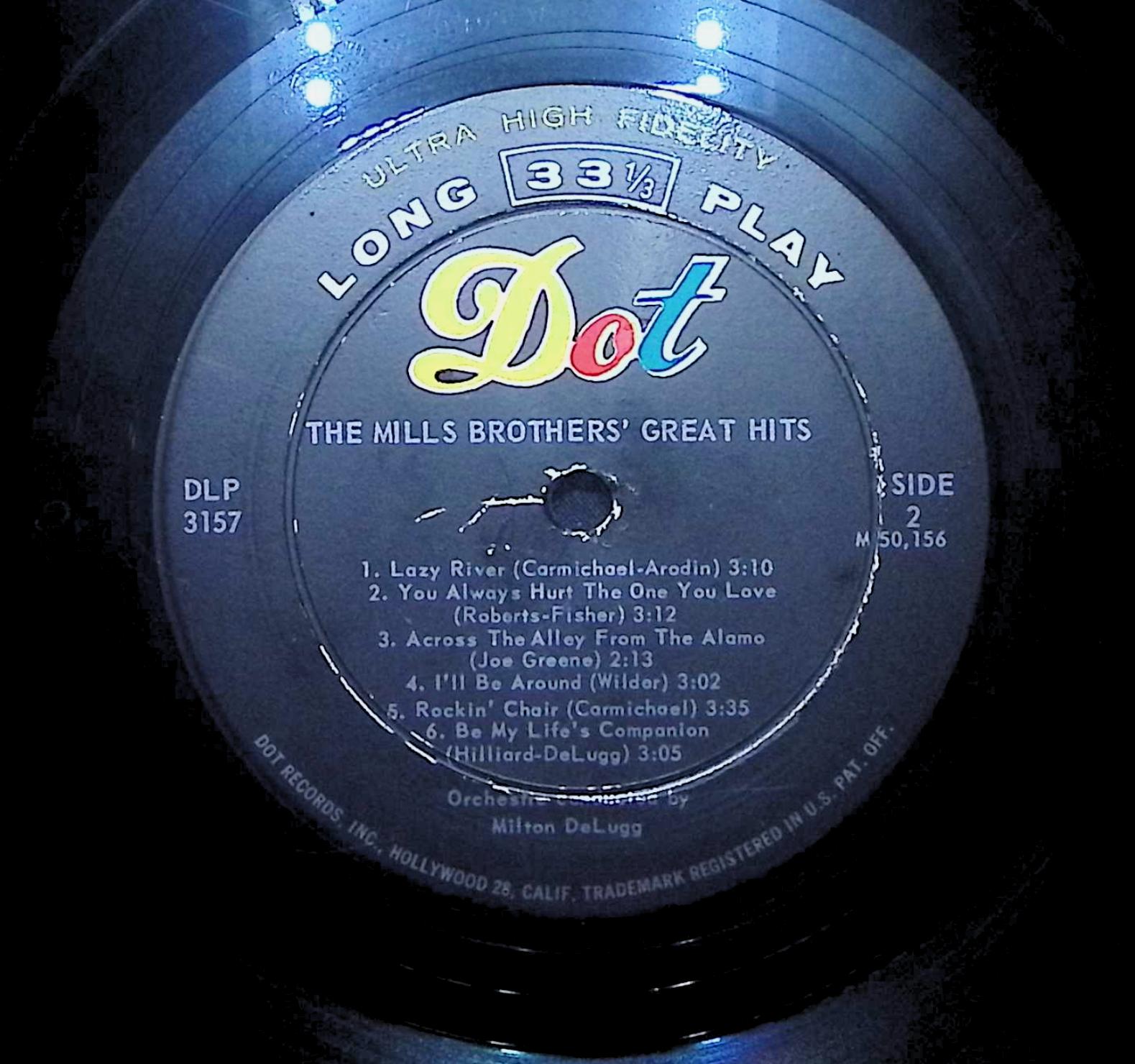 The Mills Brothers Great Hits 1958 LP Jazz Side 1 & 2  — image 4