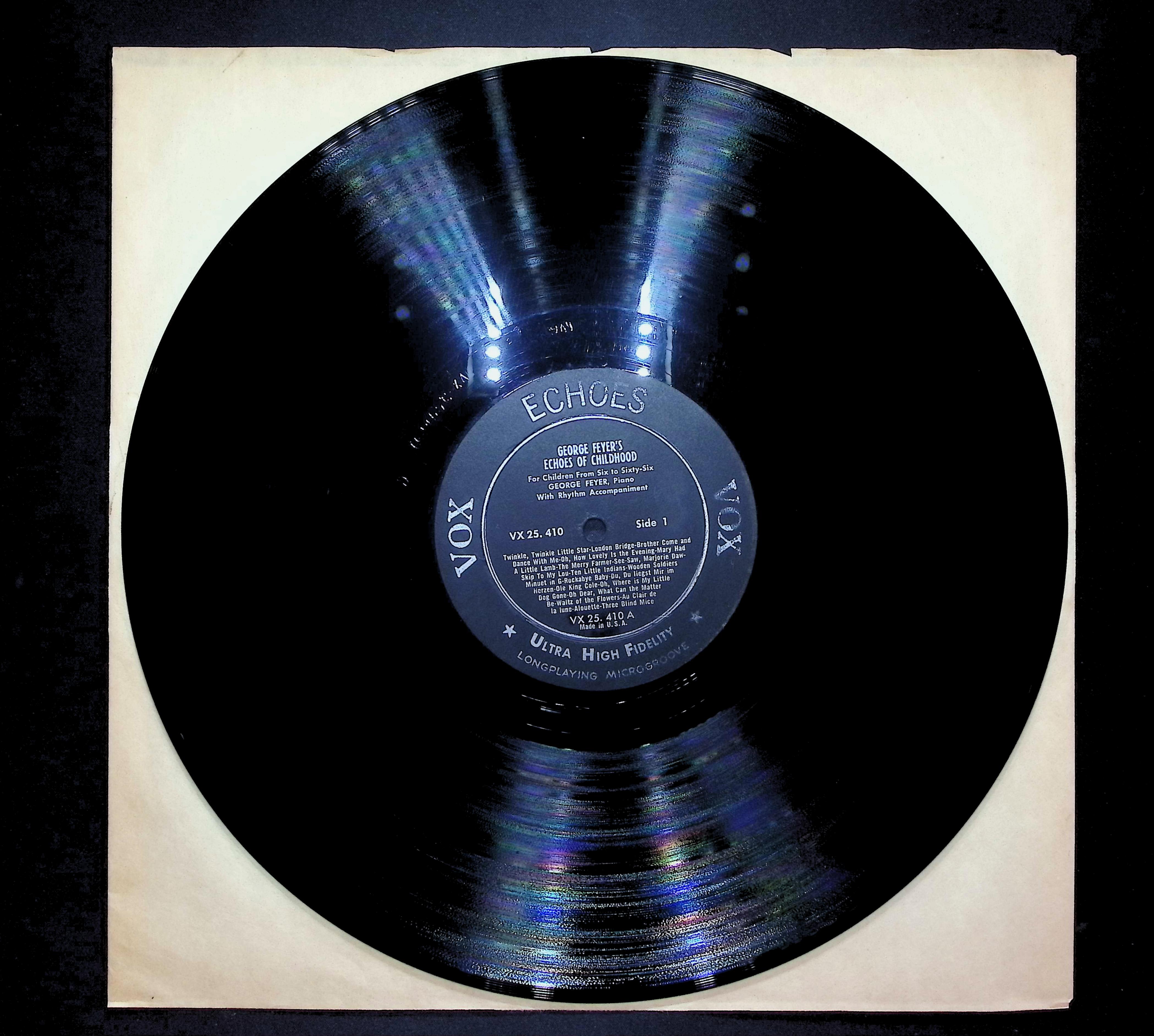 George Feyer Echoes Of Childhood 1956 LP Children's Side 1 & 2