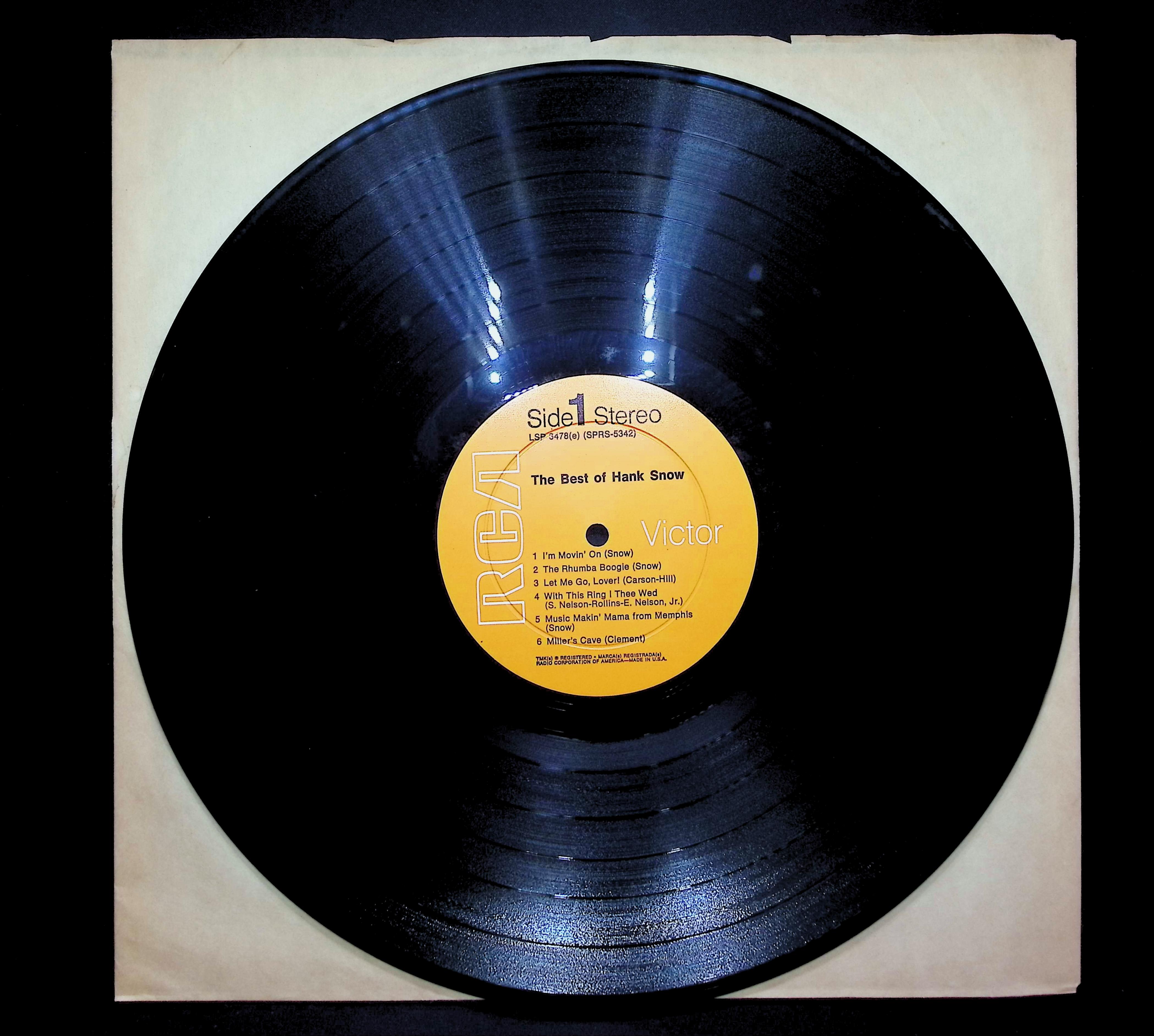 Hank Snow The Best Of Hank Snow 1966 LP Folk, World, & Country Sides 1 & 2 — image 3