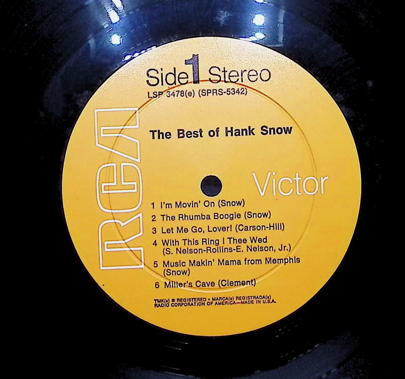 Hank Snow The Best Of Hank Snow 1966 LP Folk, World, & Country Sides 1 & 2 — image 4