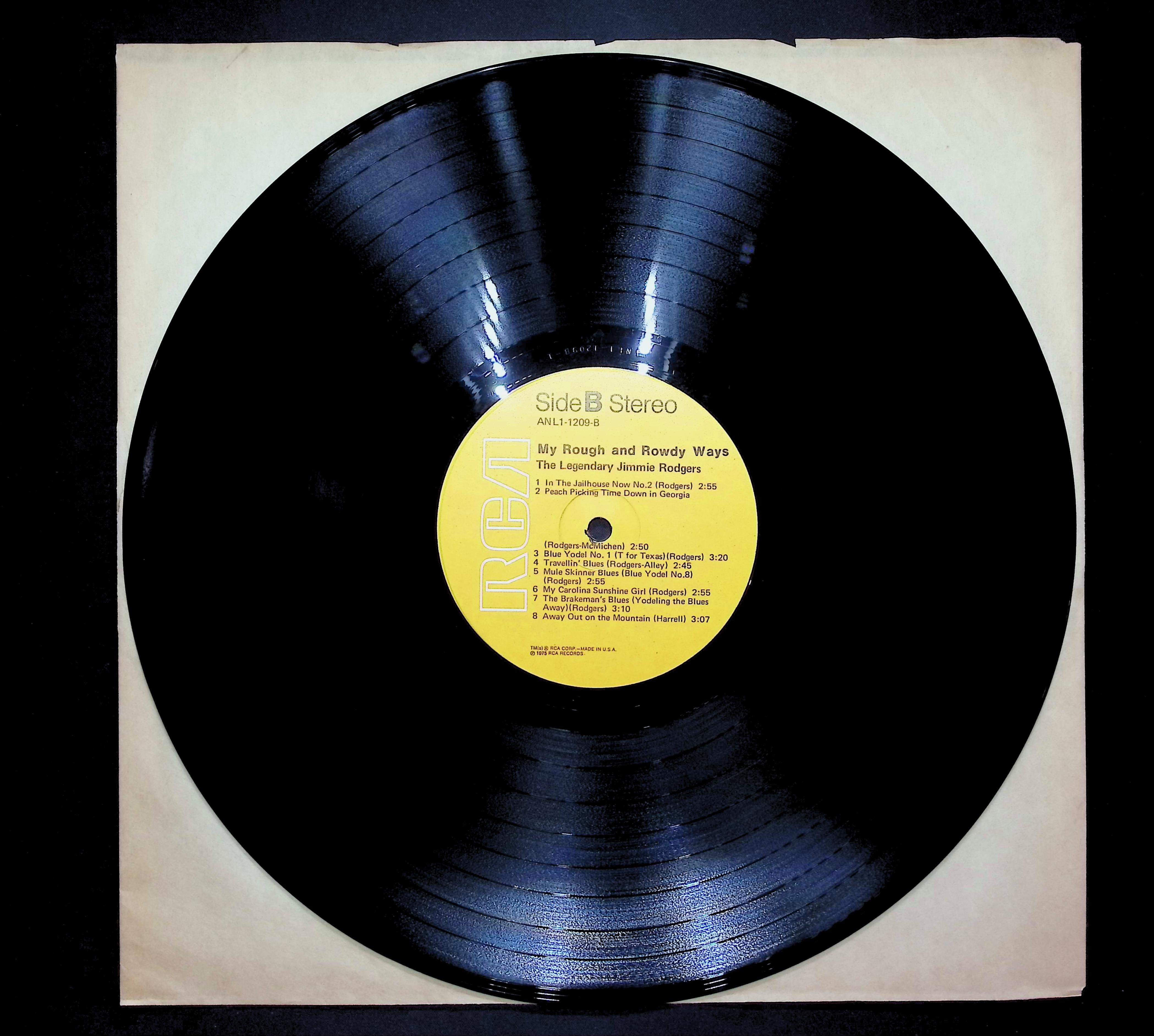 Jimmie Rodgers My Rough And Rowdy Ways (The Legendary Jimmie Rodgers) 1976 LP