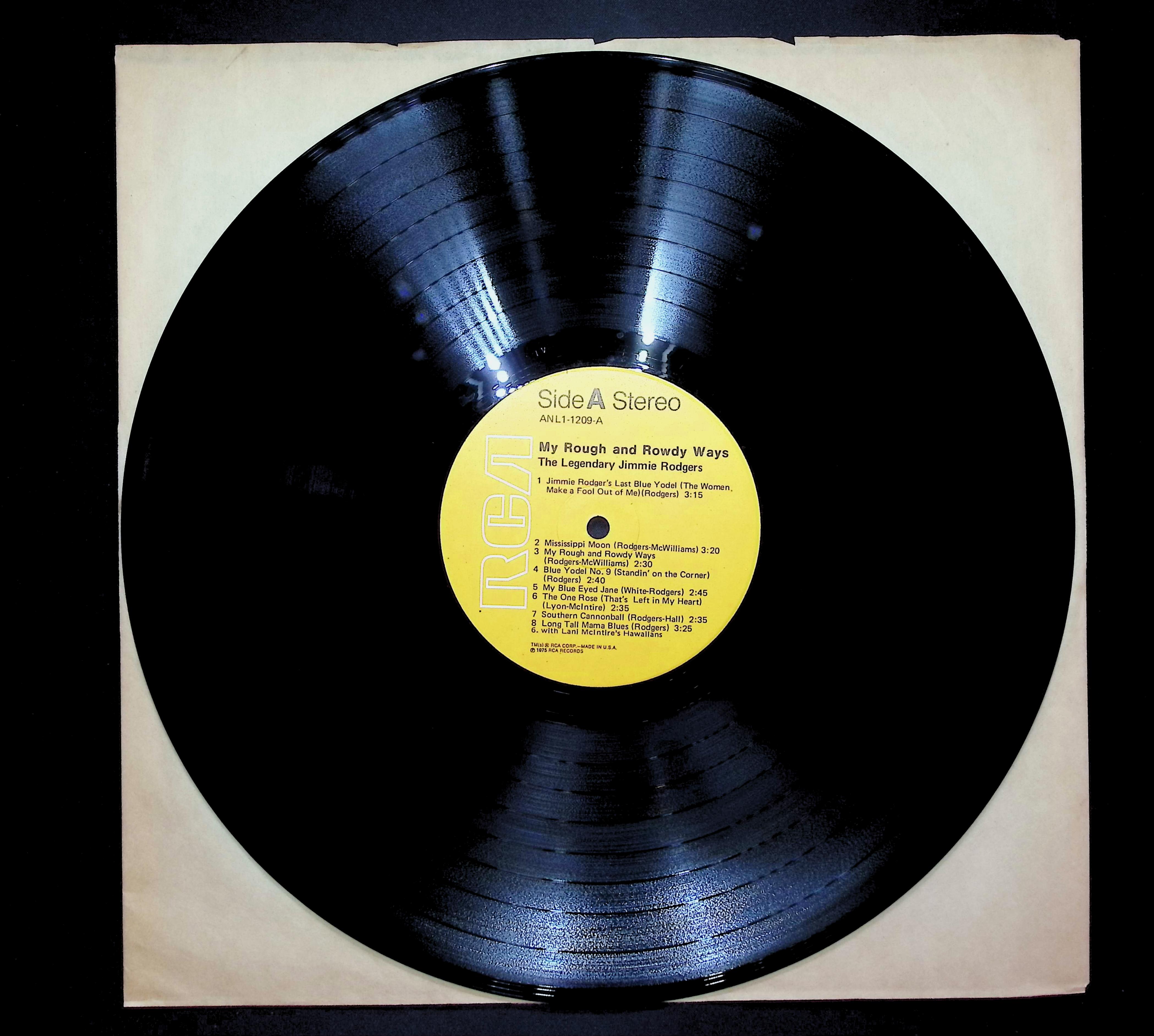Jimmie Rodgers My Rough And Rowdy Ways (The Legendary Jimmie Rodgers) 1976 LP  — image 3