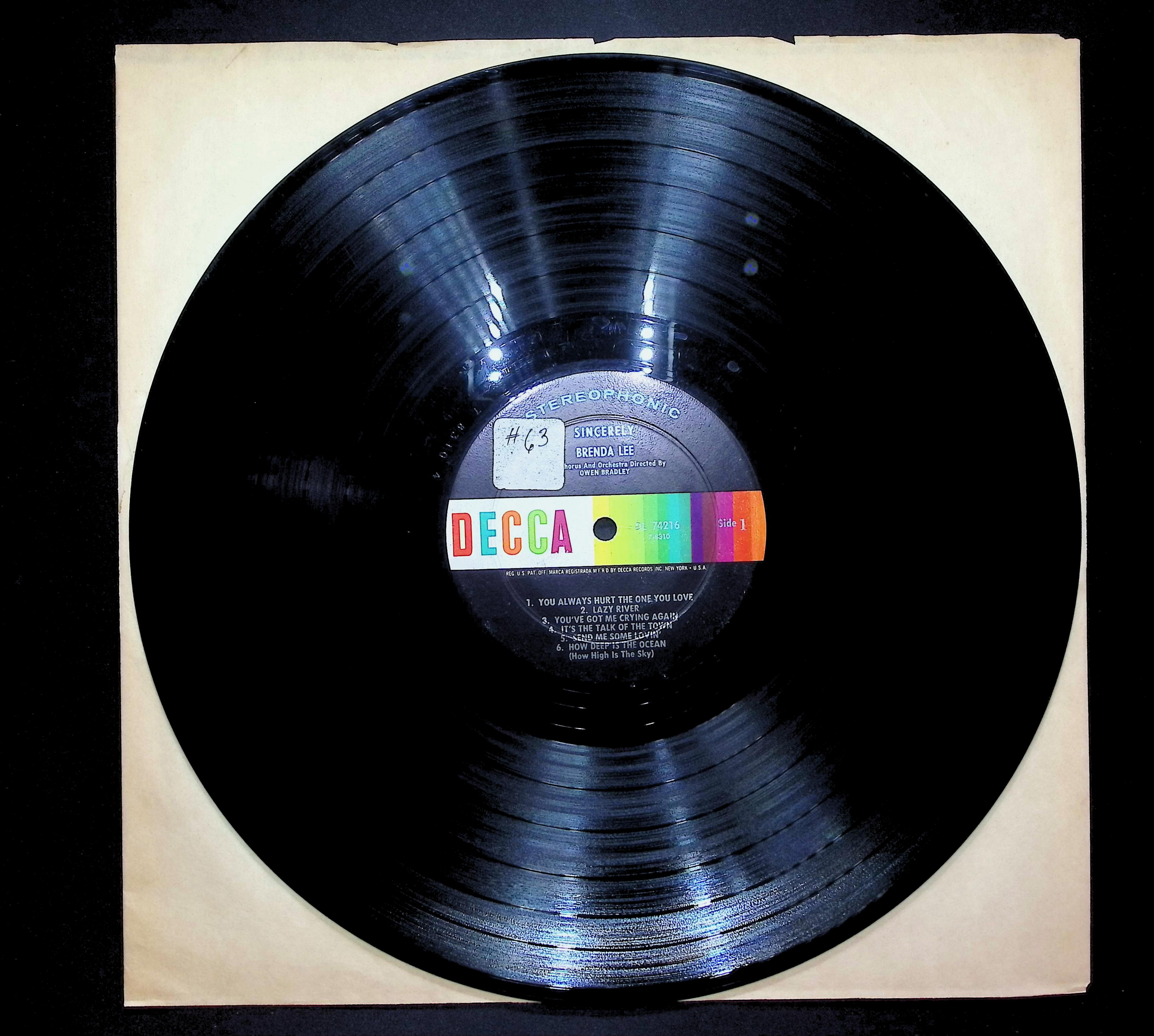 Brenda Lee Sincerely 1962 LP Rock Side 1 & Side 2  — image 3