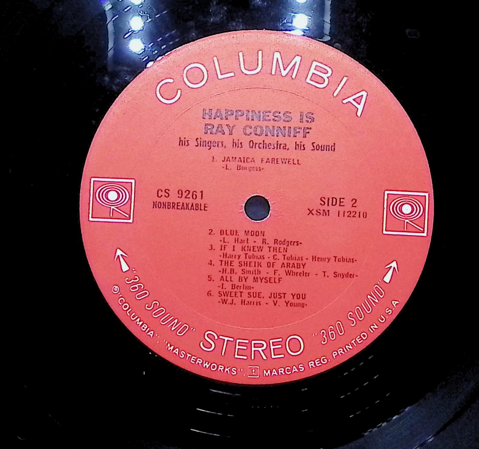 Ray Conniff & His Orchestra & Singers Happiness Is 1966 LP Pop Side 1 & 2  — image 2