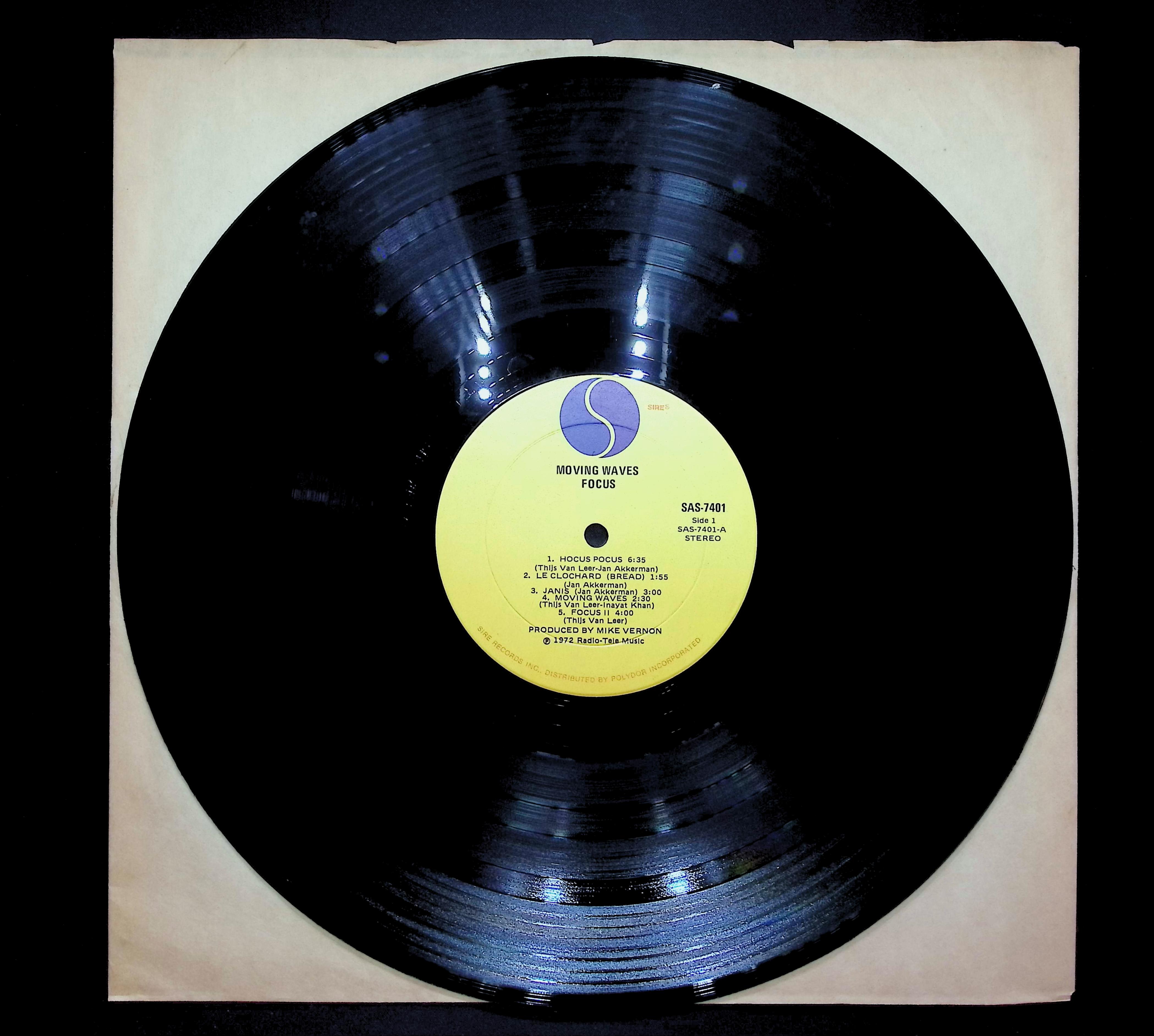 Focus (2) Moving Waves 1972 LP Rock Side 1 & 2