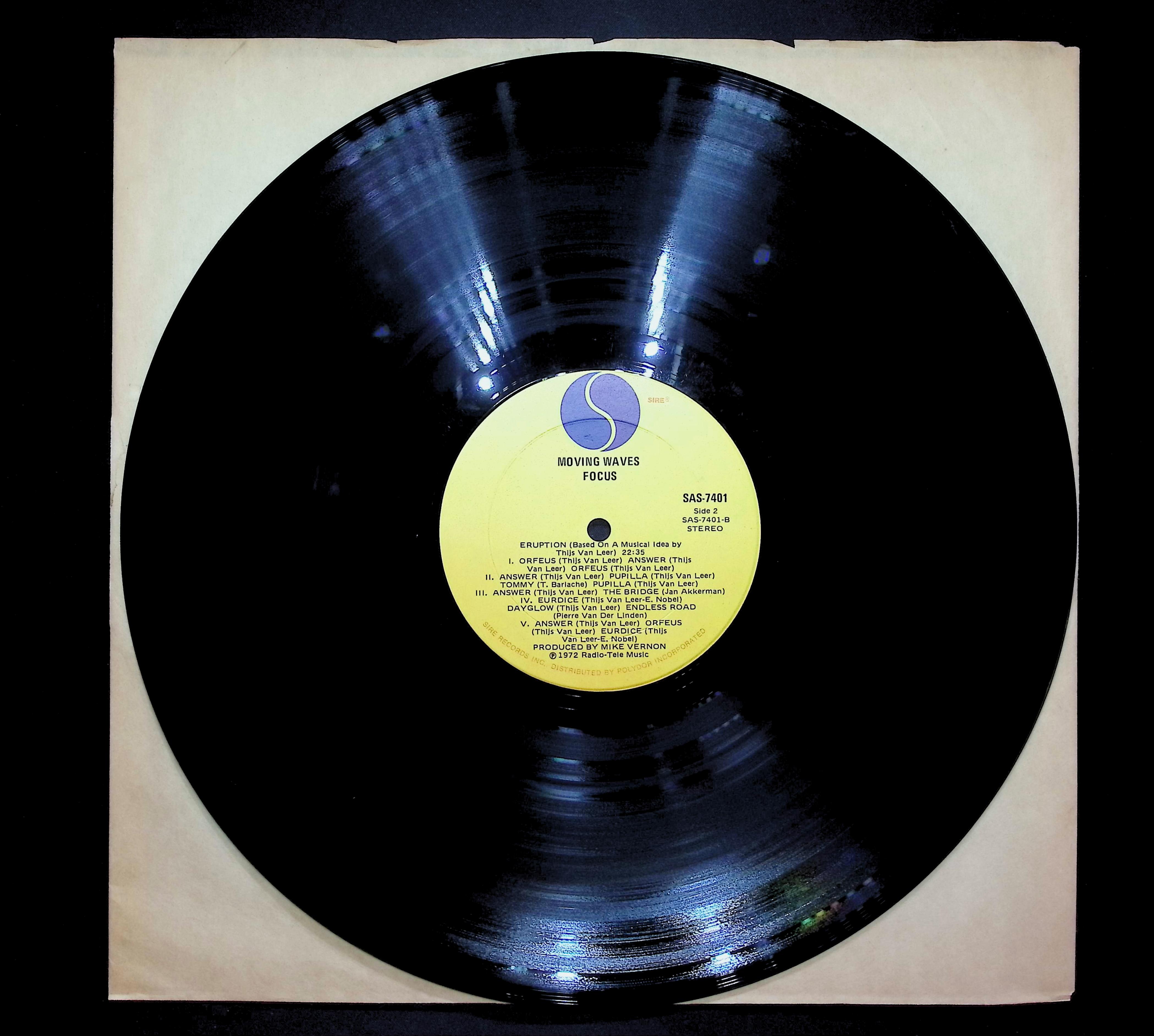 Focus (2) Moving Waves 1972 LP Rock Side 1 & 2 — image 3
