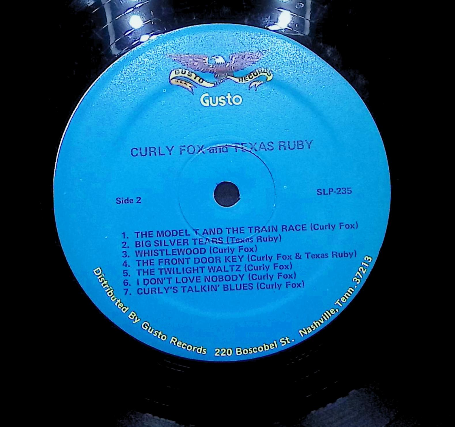 Various Artists Curly Fox And Texas Ruby 1963 LP Folk, World, & Country  — image 4