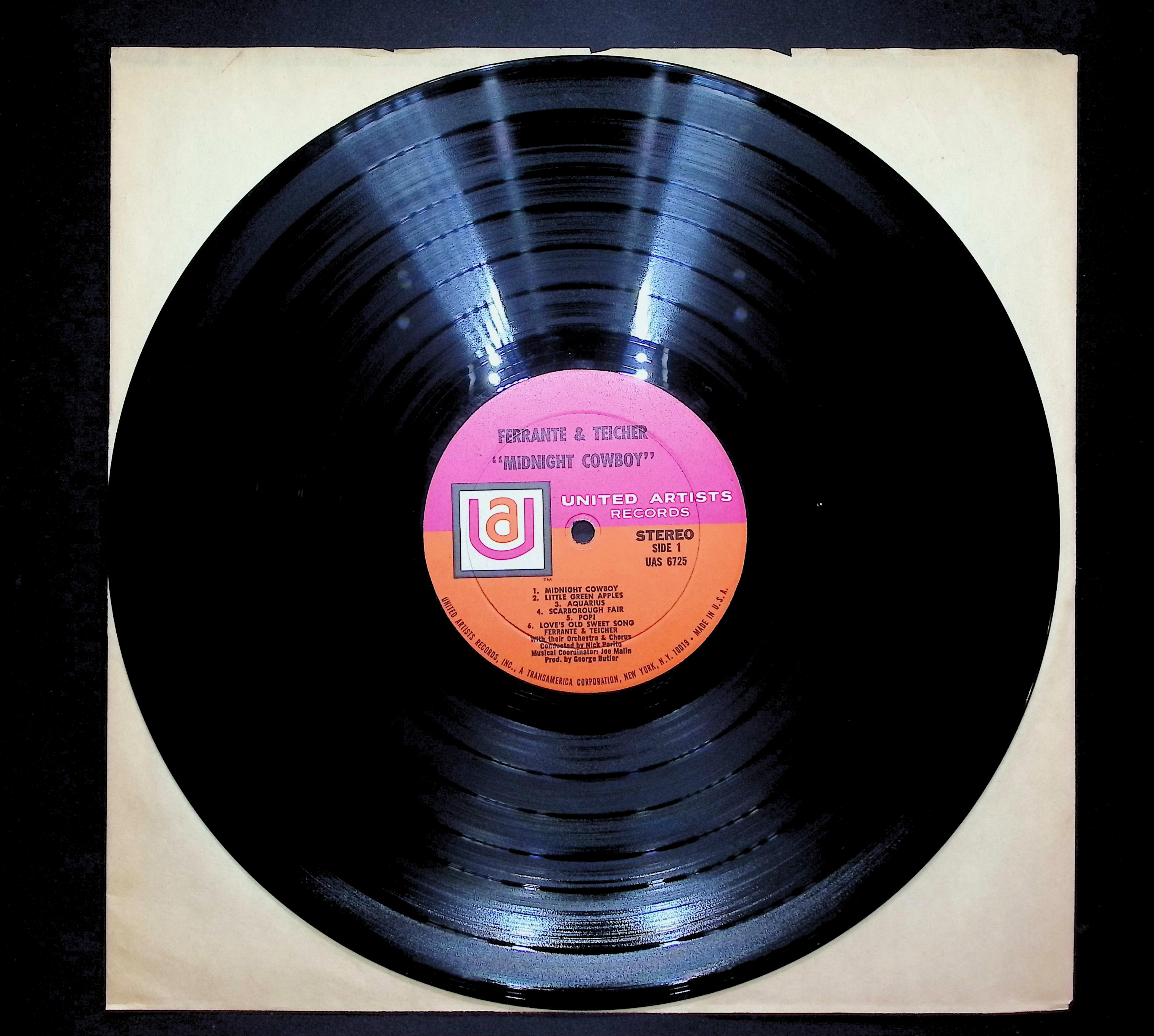 Ferrante & Teicher Midnight Cowboy 1969 LP Jazz Side 1 & 2