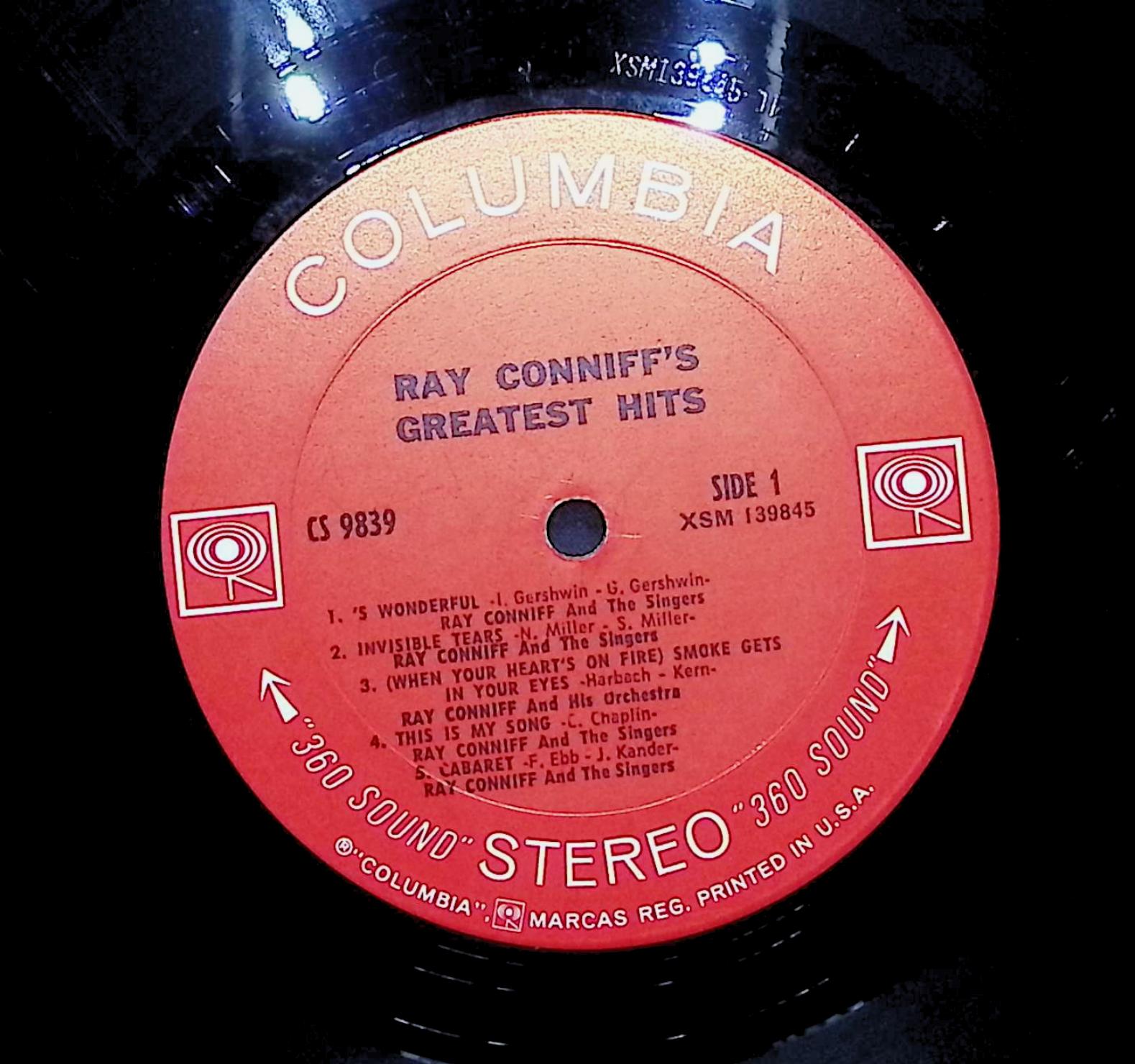 Ray Conniff Ray Conniff's Greatest Hits 1968 LP Jazz Side 1 & 2 1968 LP Jazz — image 4