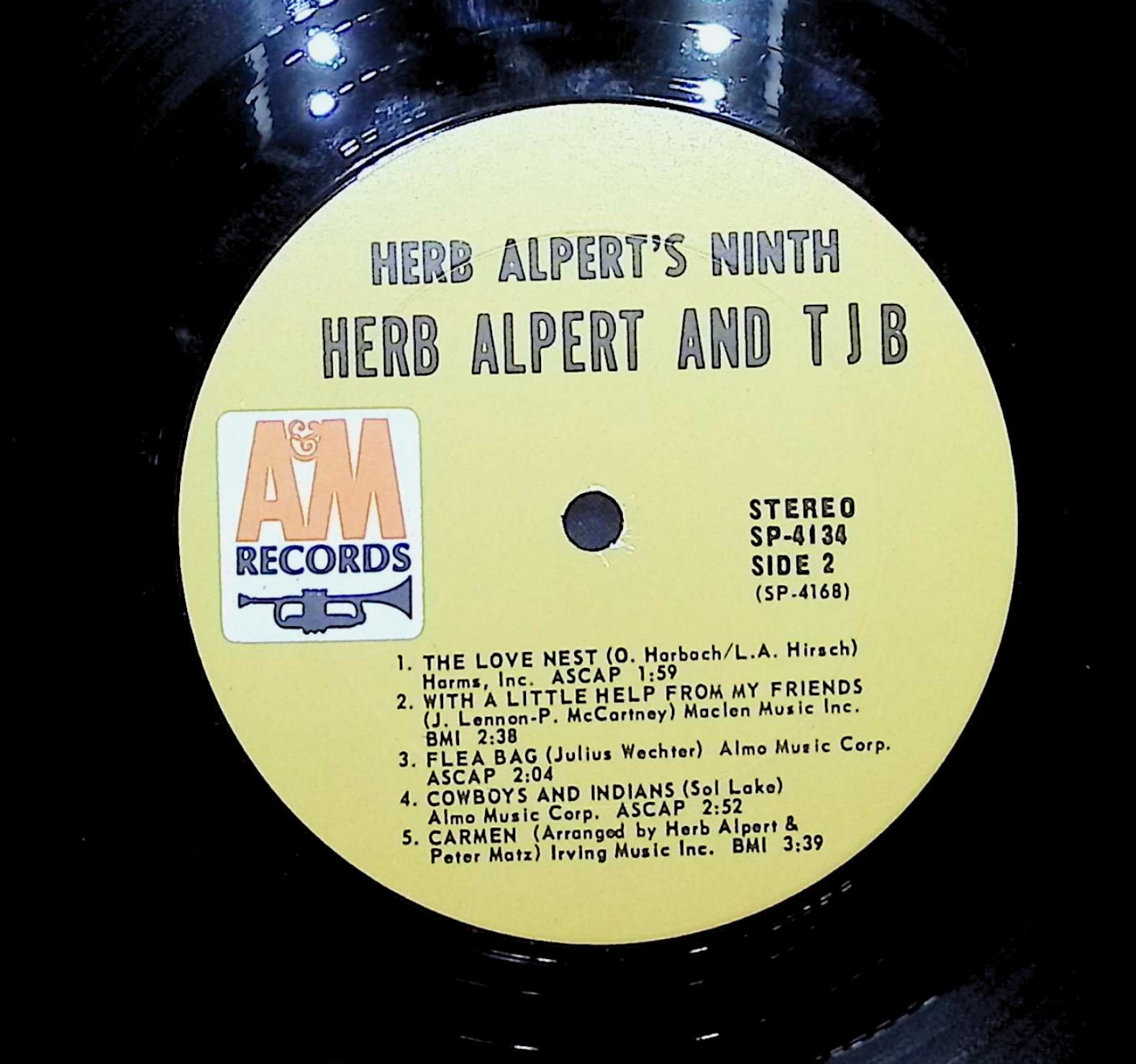 Herb Alpert & The Tijuana Brass Herb Alpert's Ninth 1967 LP Jazz Side 1 & 2  — image 4