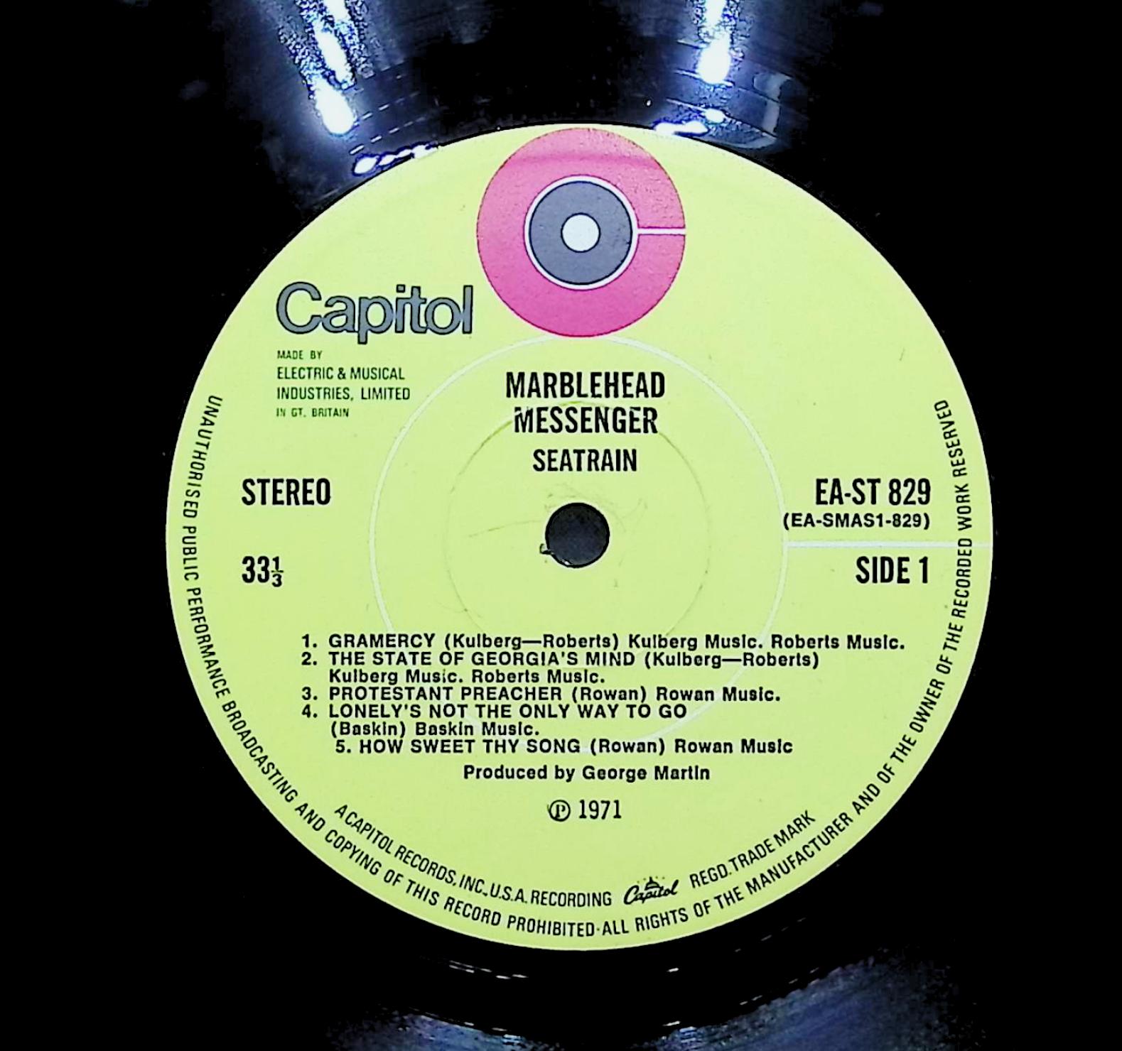 Seatrain The Marblehead Messenger 1971 LP Rock Side 1 & 2 — image 2