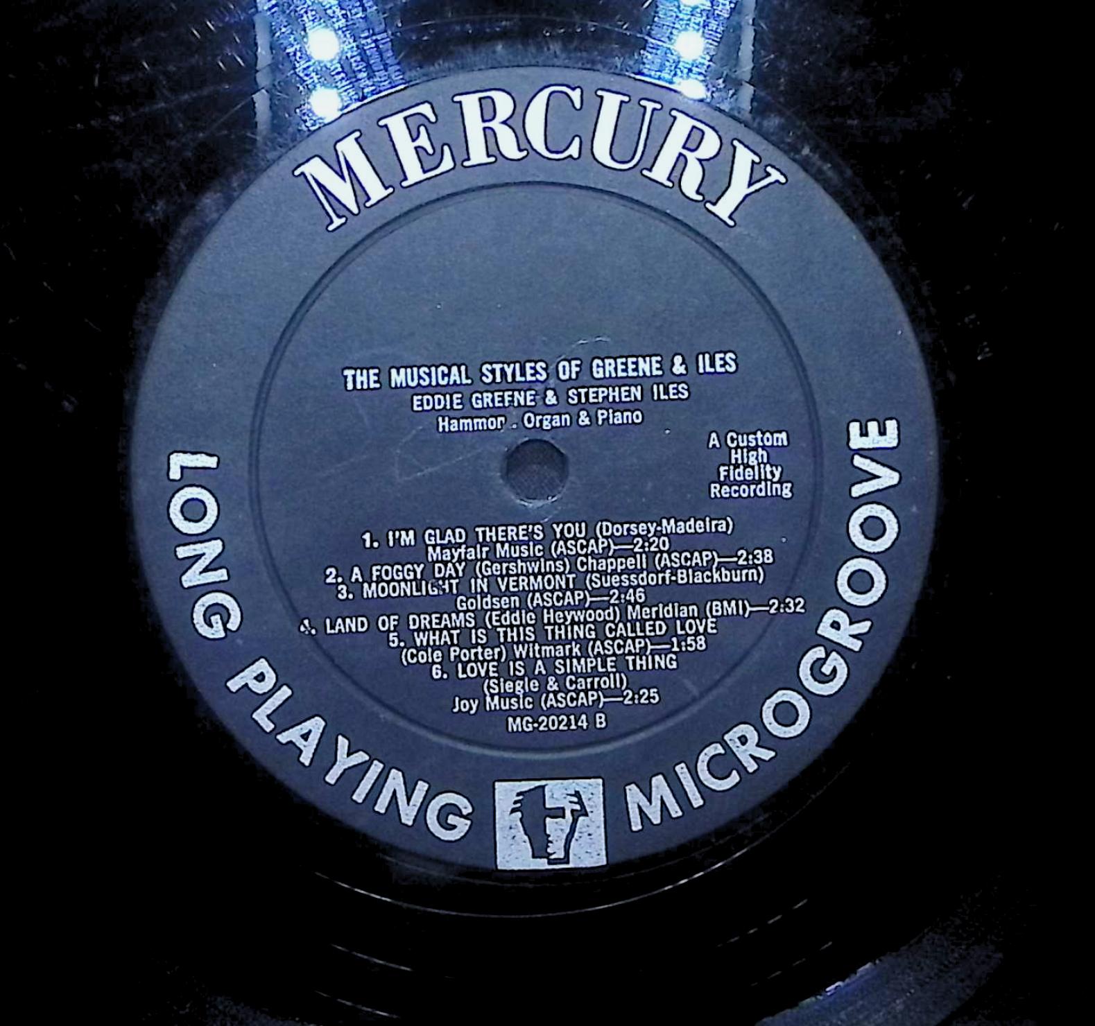 Greene And Iles Mood Music 1957 LP Pop Side A & B  — image 2