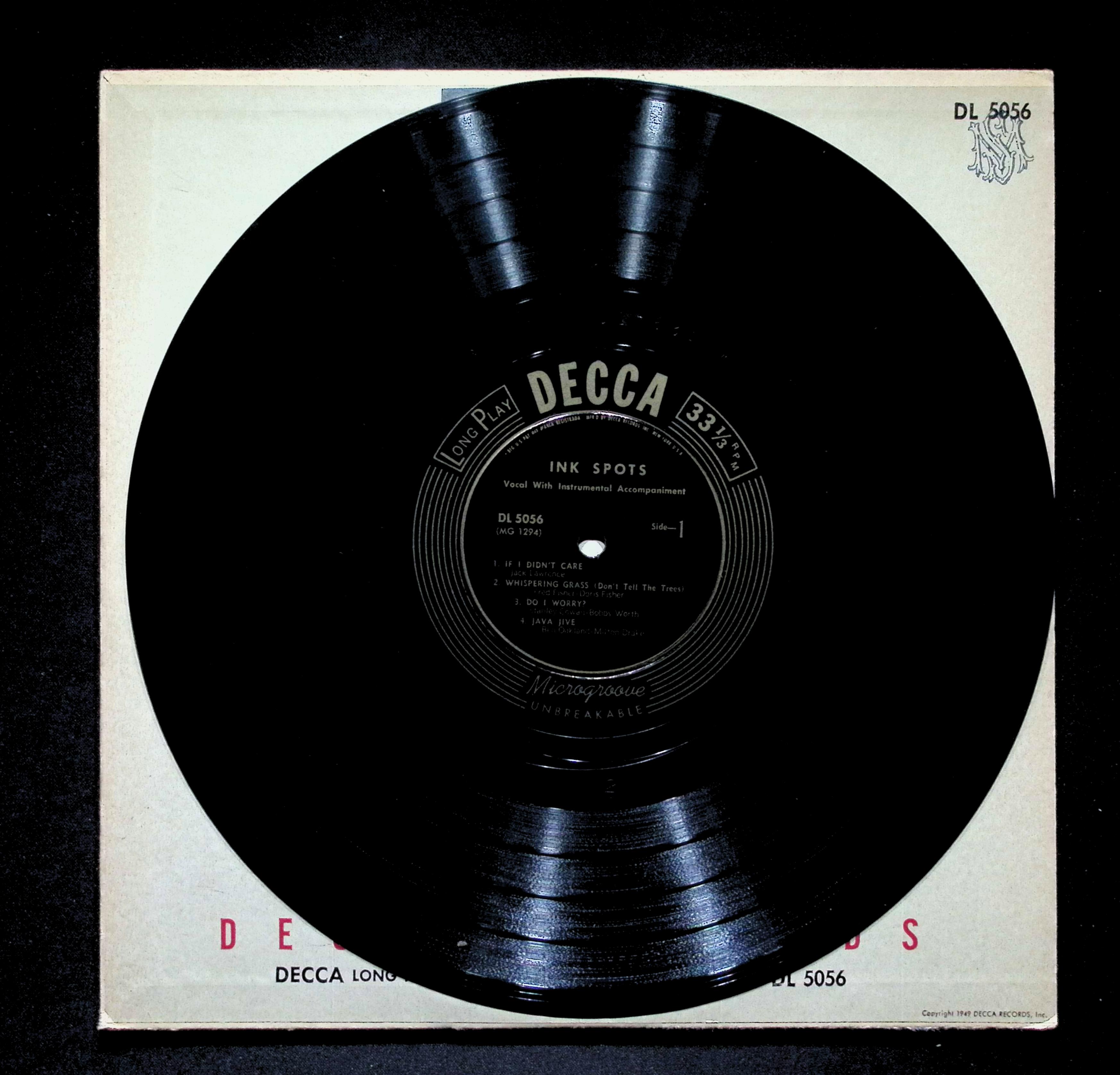 The Ink Spots Vol. 1 10" LP 1949 DL 5056 Pop — image 4