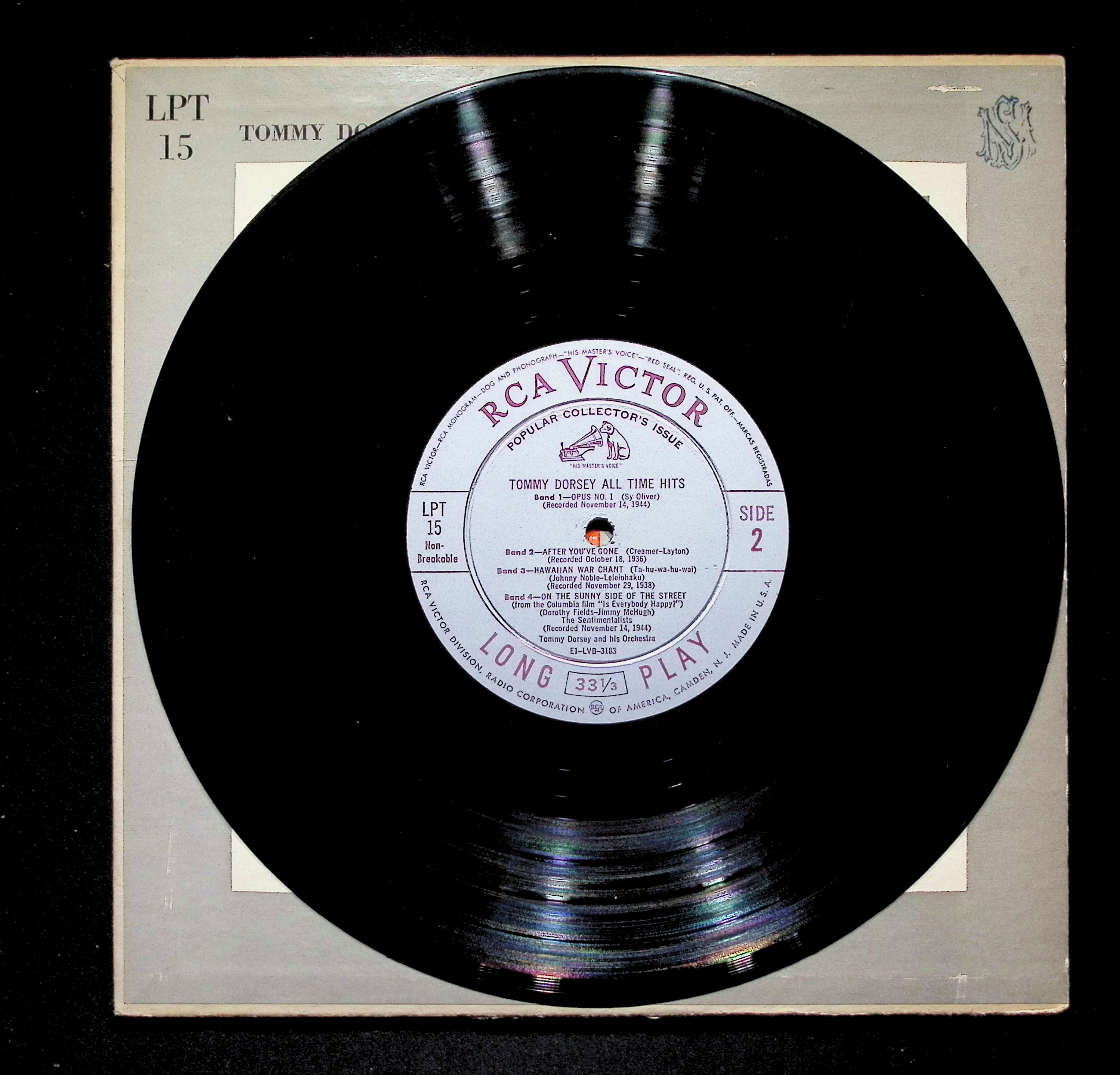 Tommy Dorsey And His Orchestra All Time Hits 10" LP 1951 LPT 15 Jazz — image 4