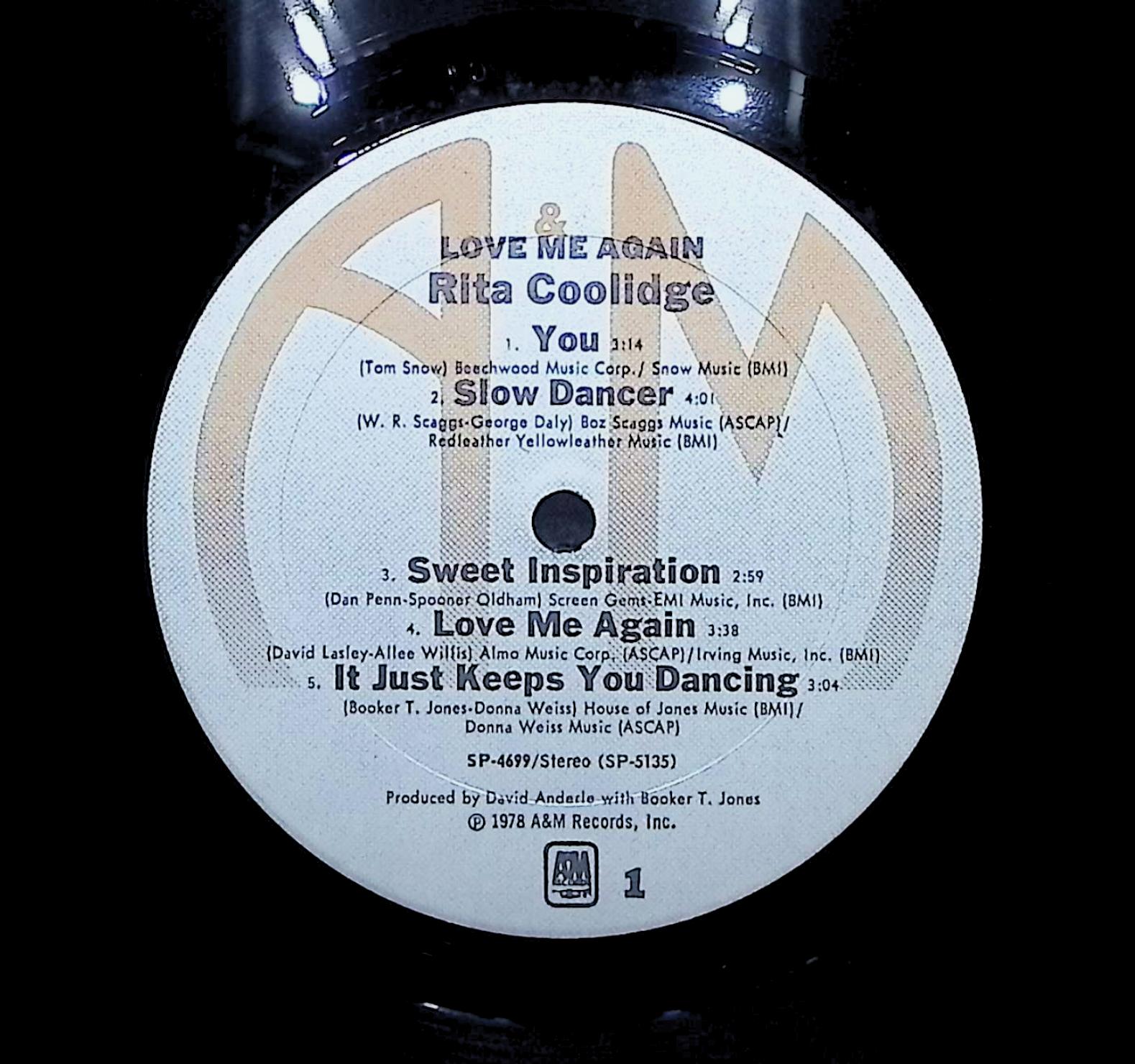 Rita Coolidge Love Me Again 1978 LP Rock — image 2