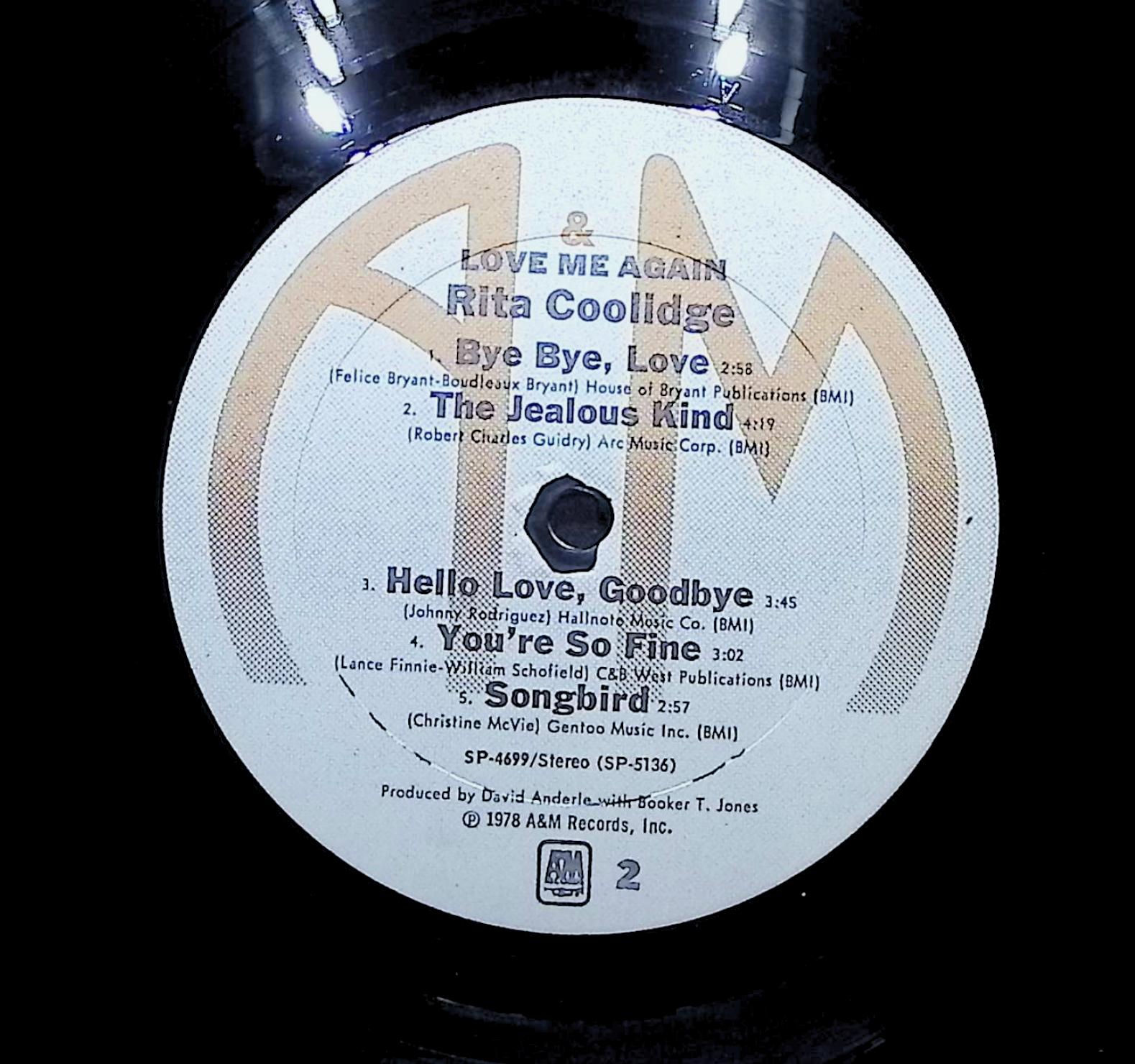 Rita Coolidge Love Me Again 1978 LP Rock — image 4