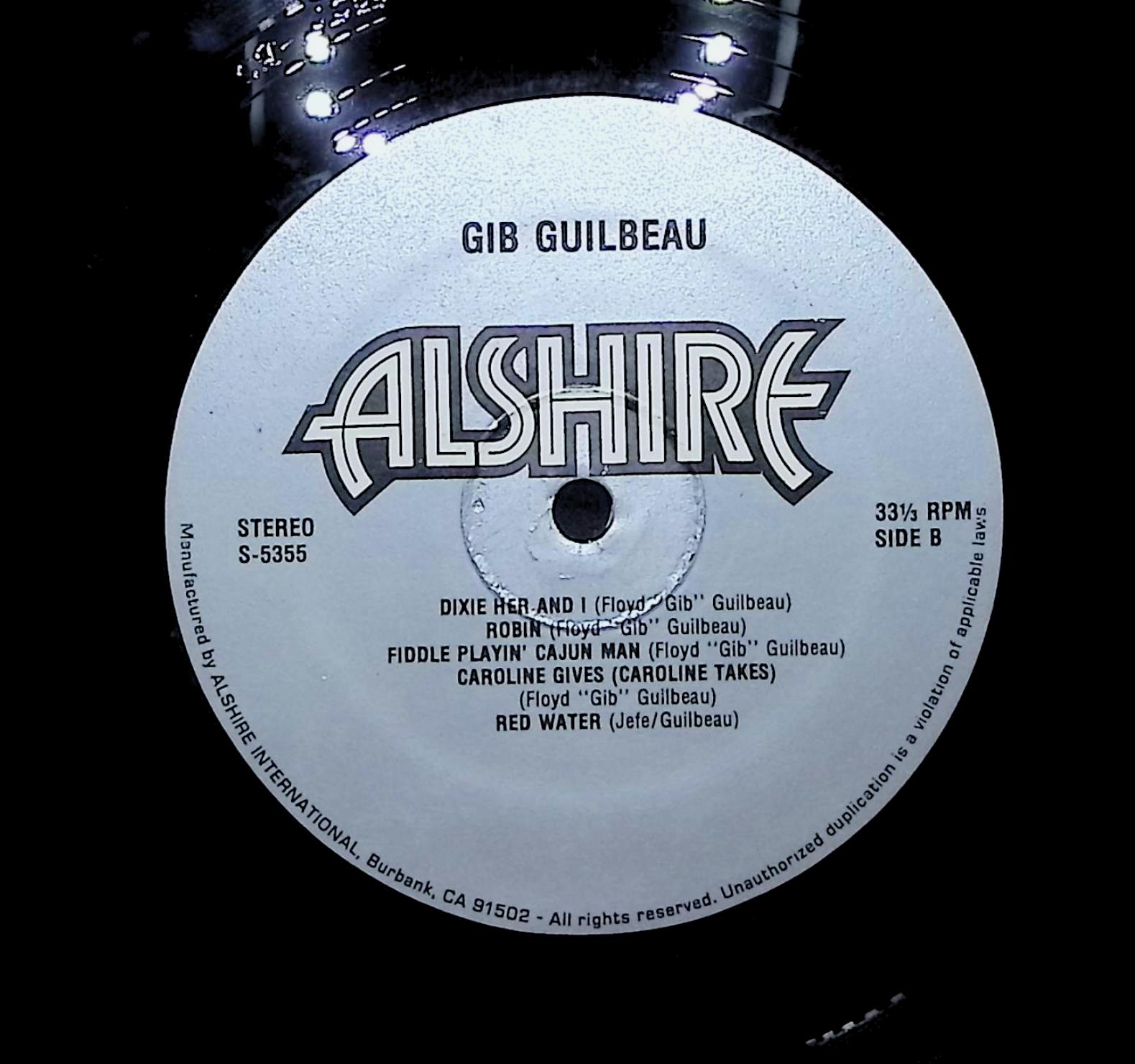 Gib Guilbeau Gib Guilbeau 1978 LP Folk, World, & Country — image 2