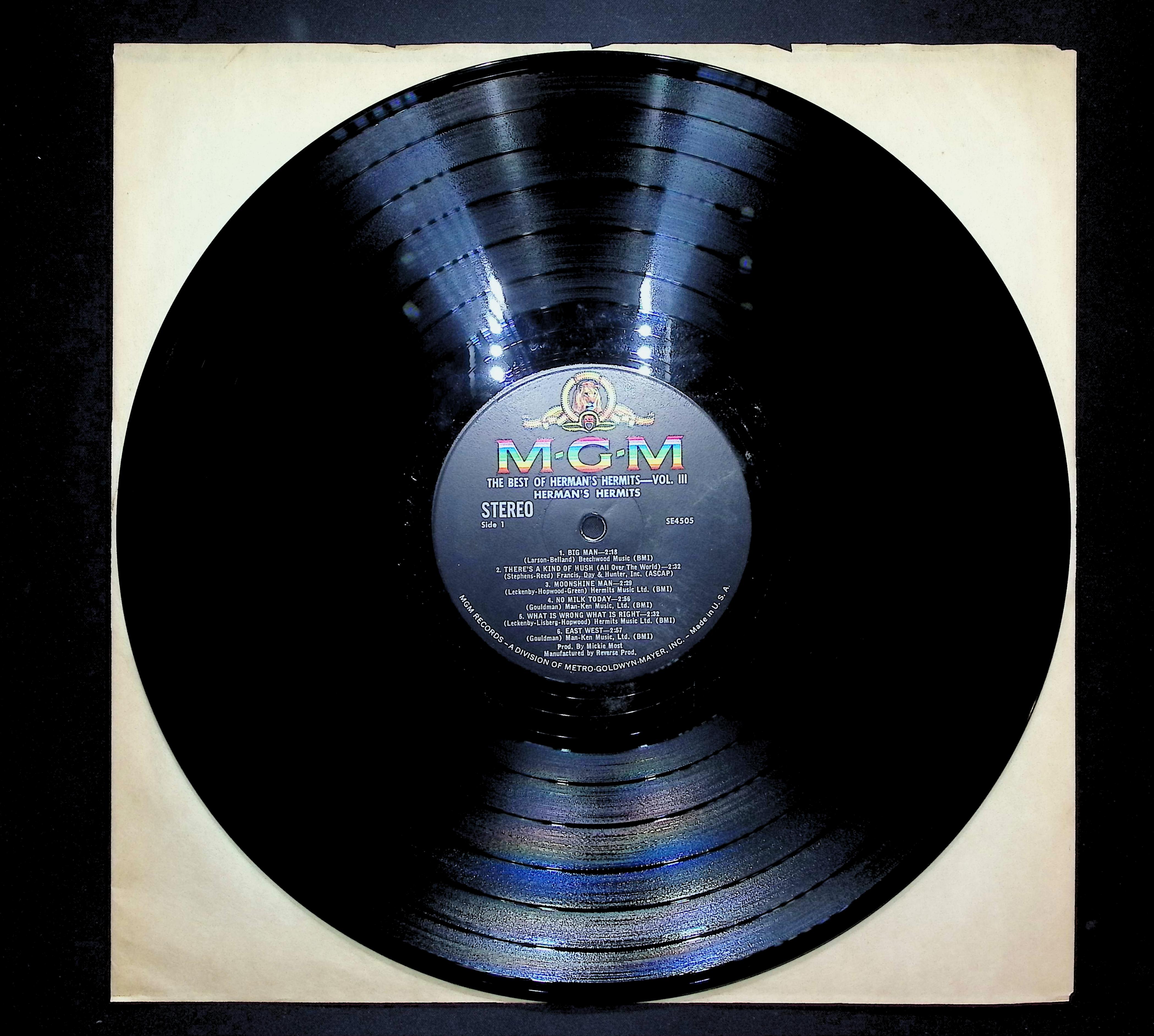 Herman's Hermits The Best Of Herman's Hermits Volume III 1967 LP Rock
