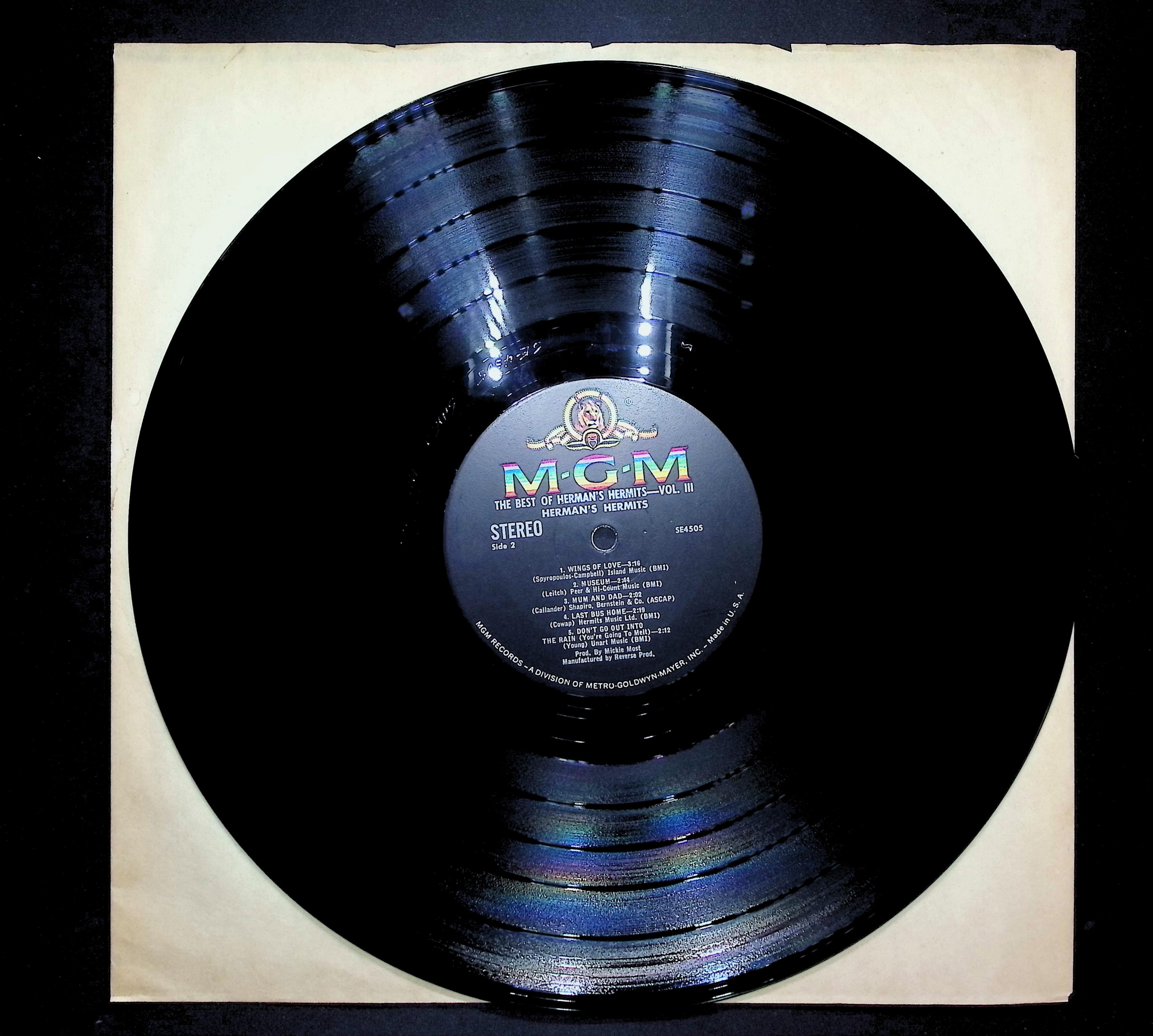 Herman's Hermits The Best Of Herman's Hermits Volume III 1967 LP Rock  — image 3