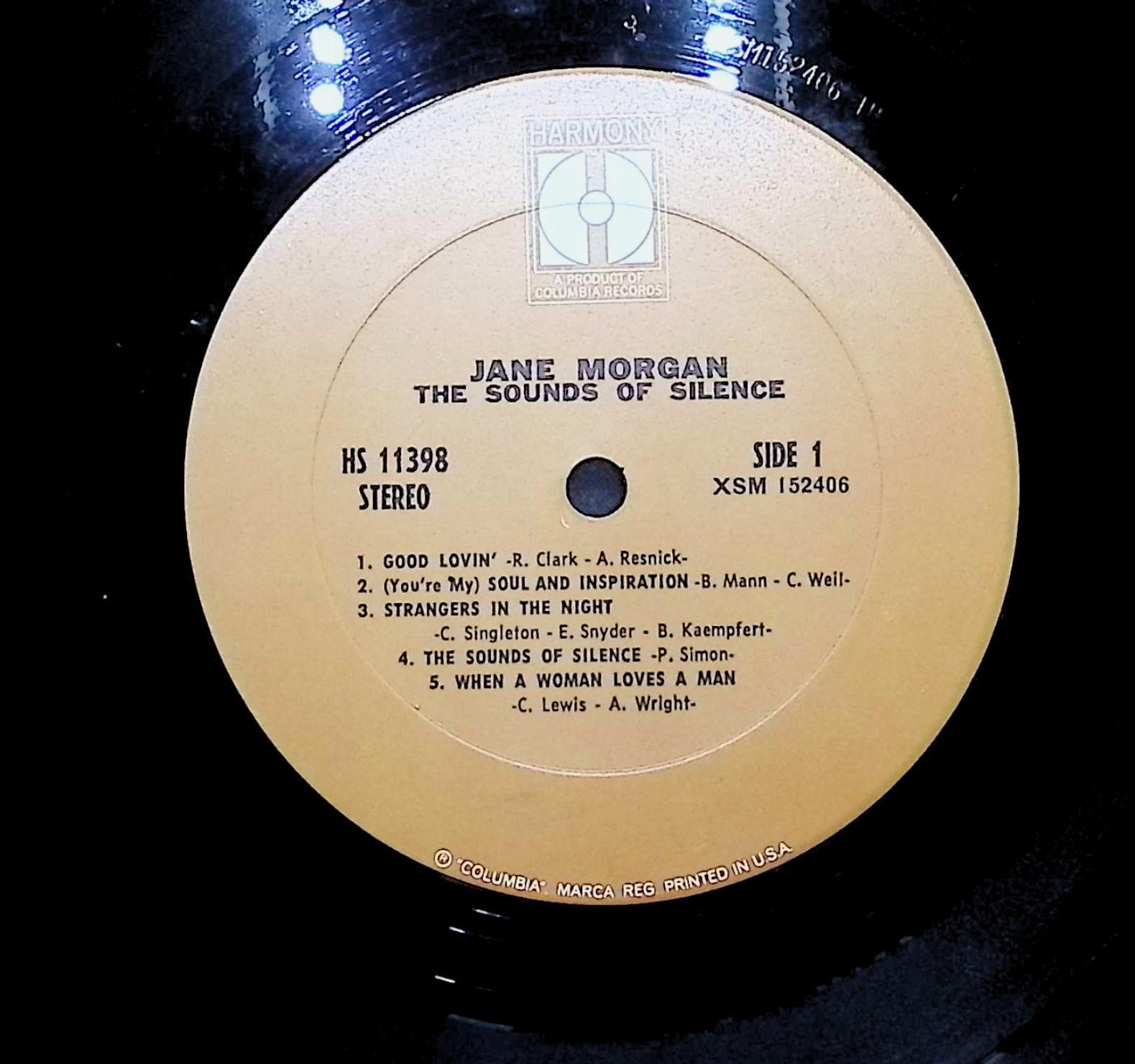 Jane Morgan The Sounds Of Silence 1970 LP Pop — image 4