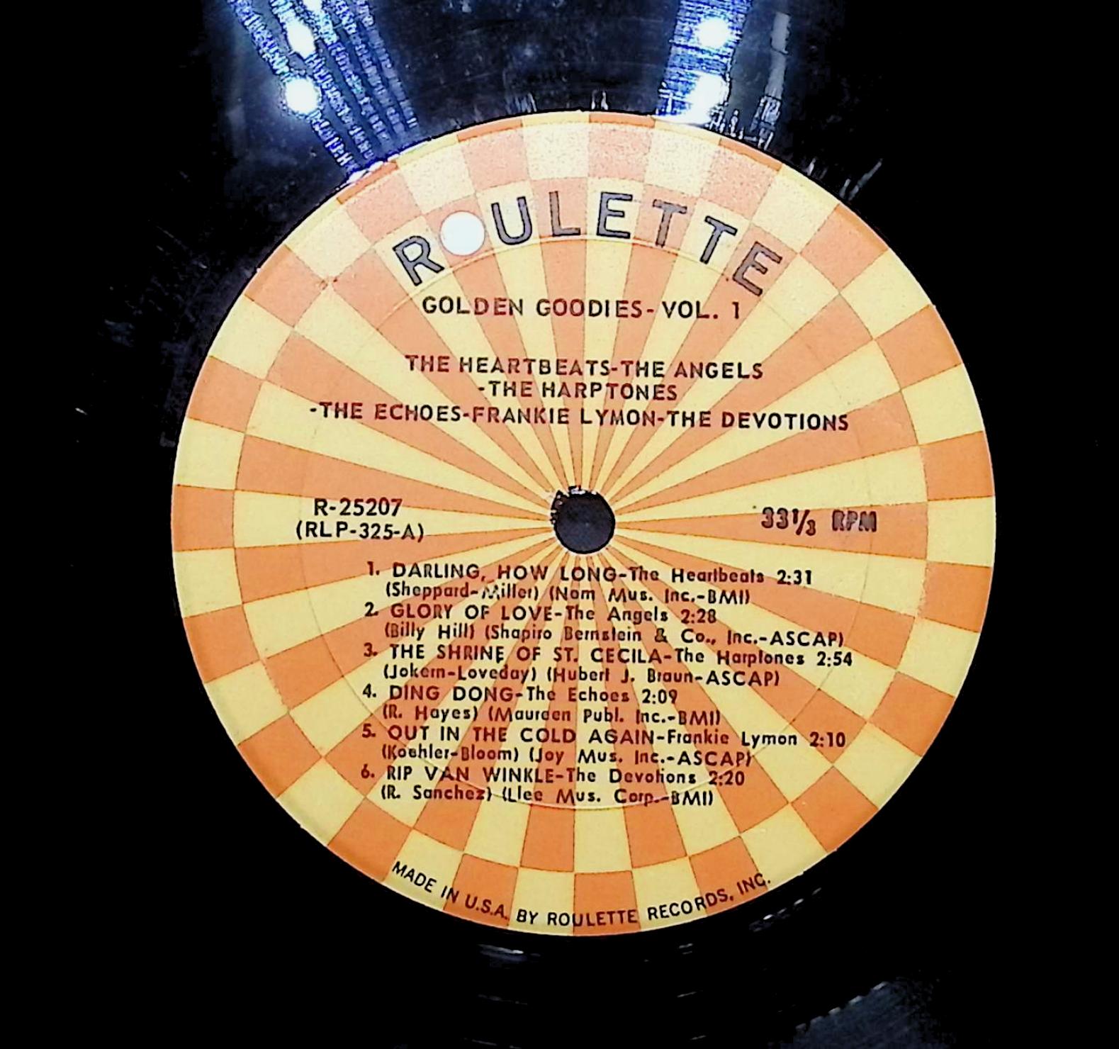 Various Artists Golden Goodies - Vol. 1 1963 LP Rock — image 2