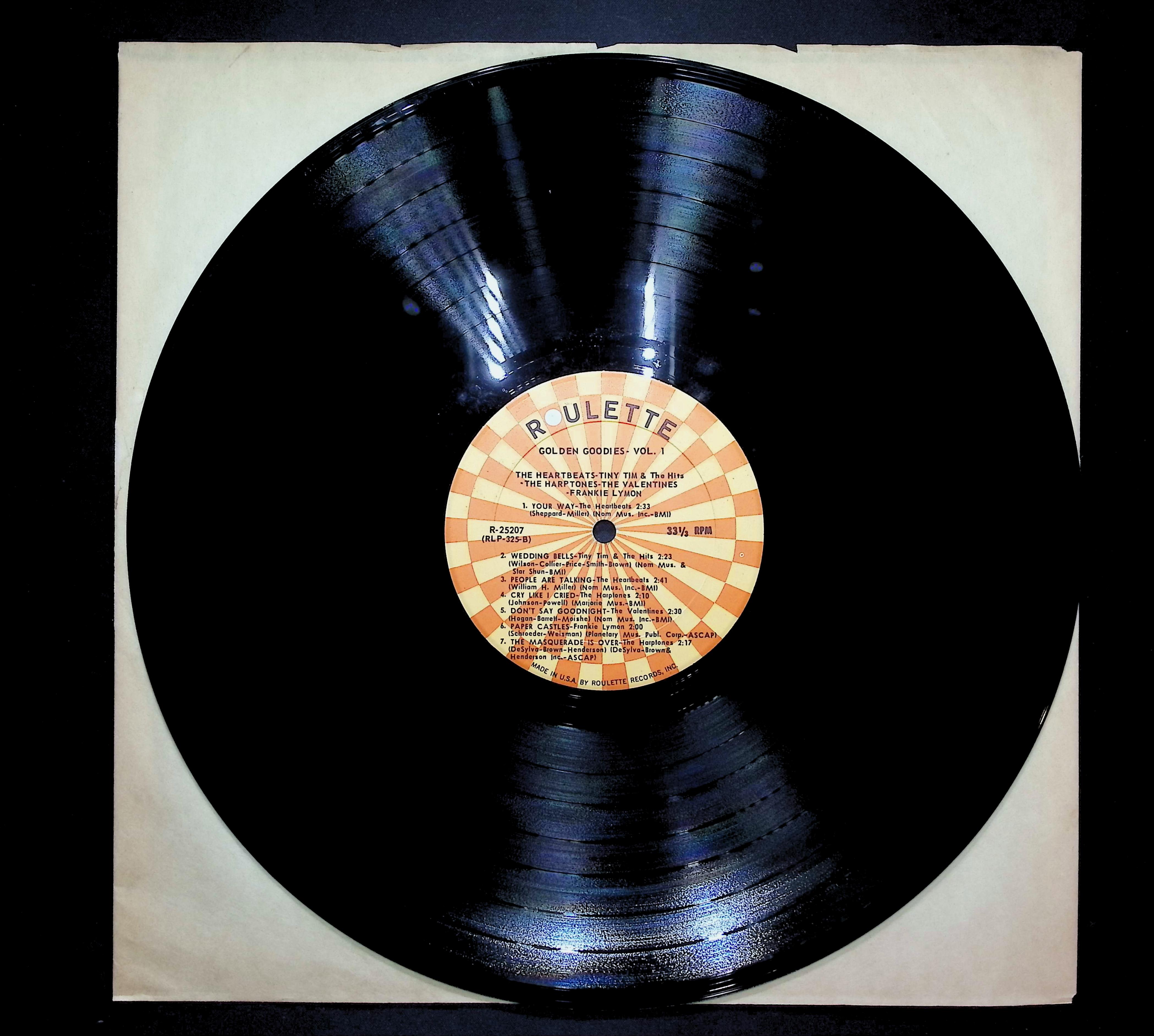 Various Artists Golden Goodies - Vol. 1 1963 LP Rock — image 3
