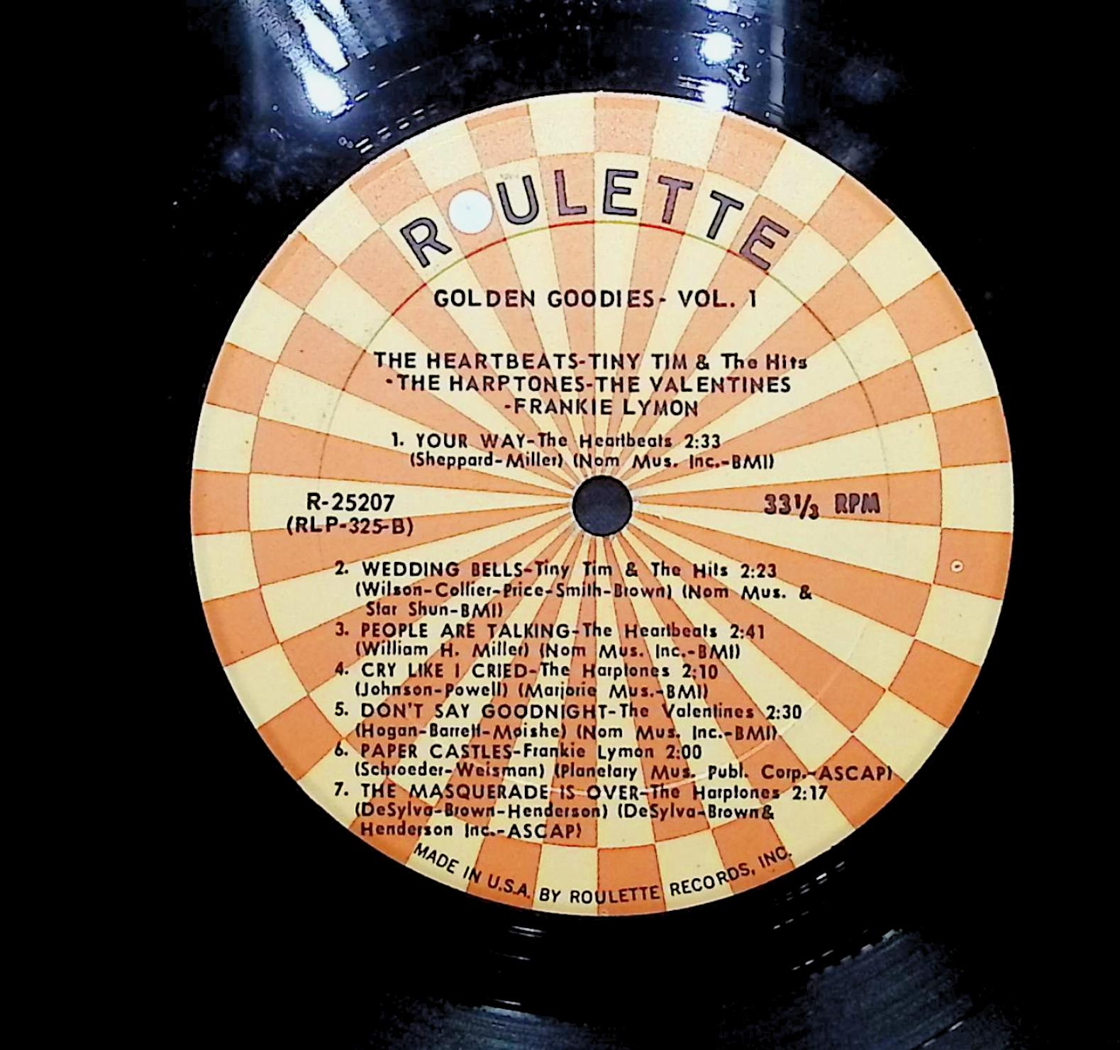 Various Artists Golden Goodies - Vol. 1 1963 LP Rock — image 4