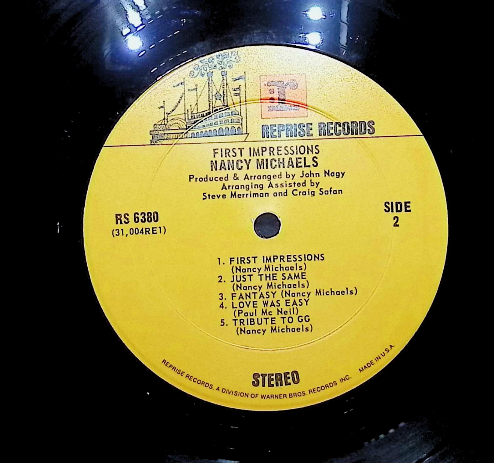 Nancy Michaels First Impressions 1969 LP Rock  — image 2
