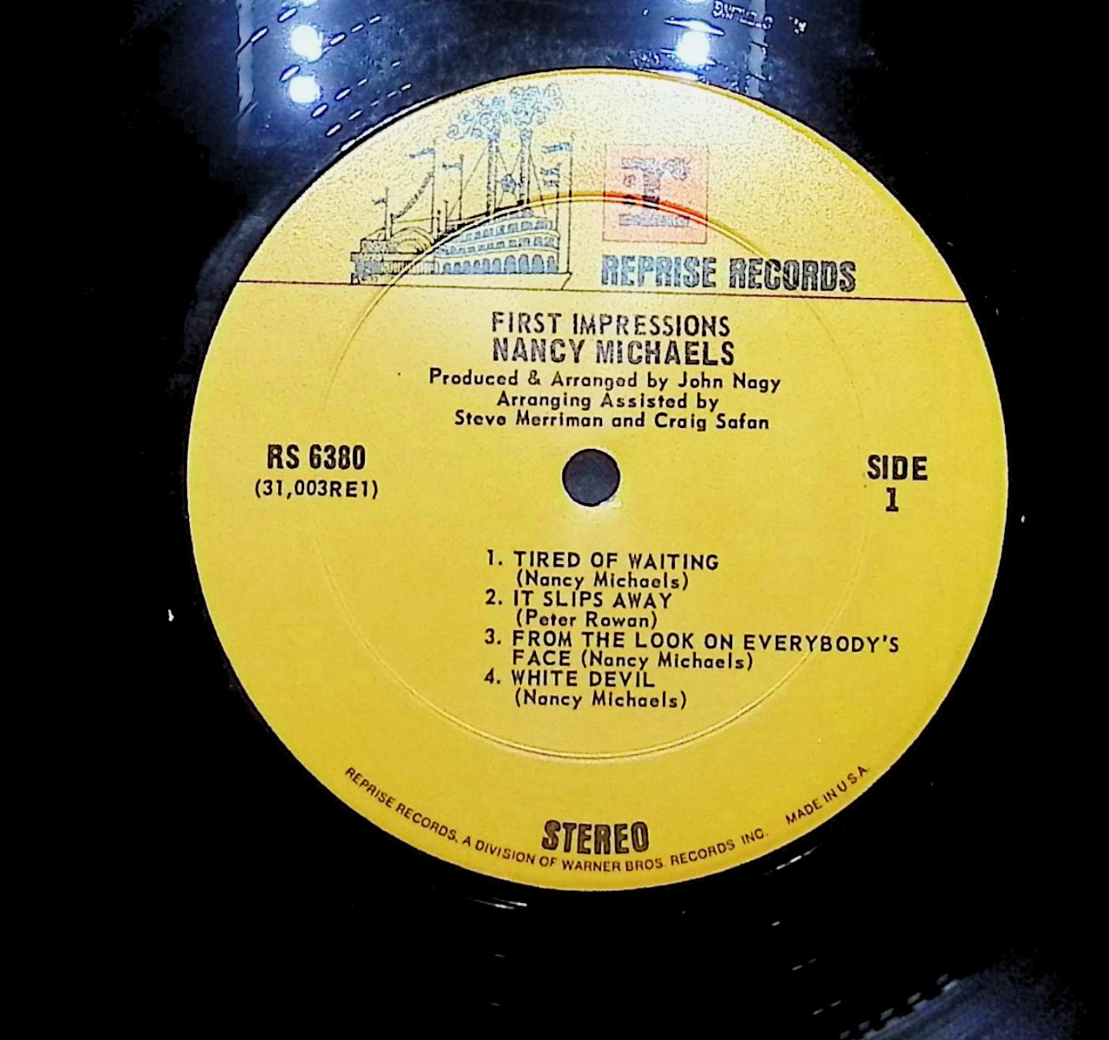 Nancy Michaels First Impressions 1969 LP Rock  — image 4