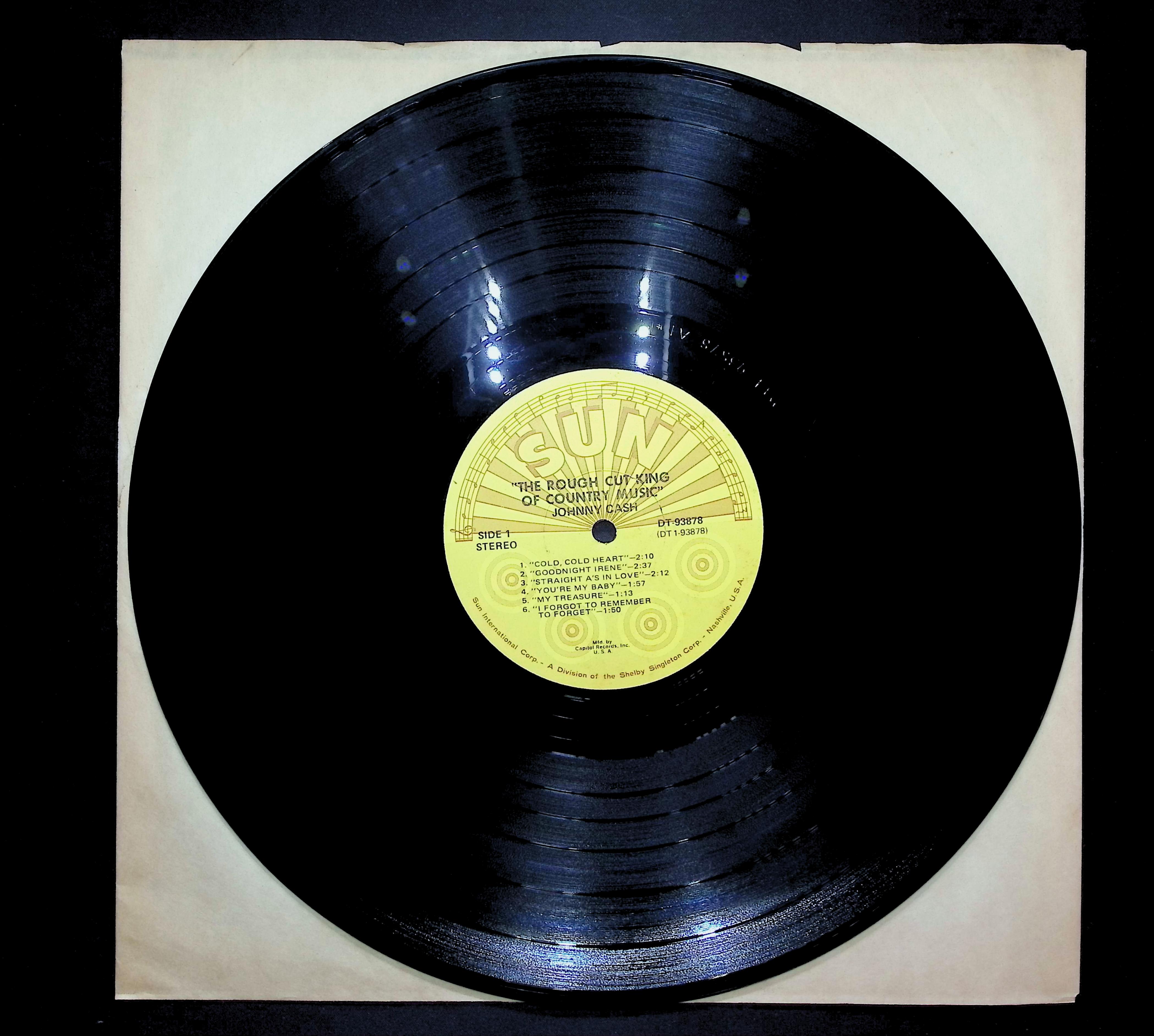 Johnny Cash The Rough Cut King Of Country Music LP Blues Side 1 & 2