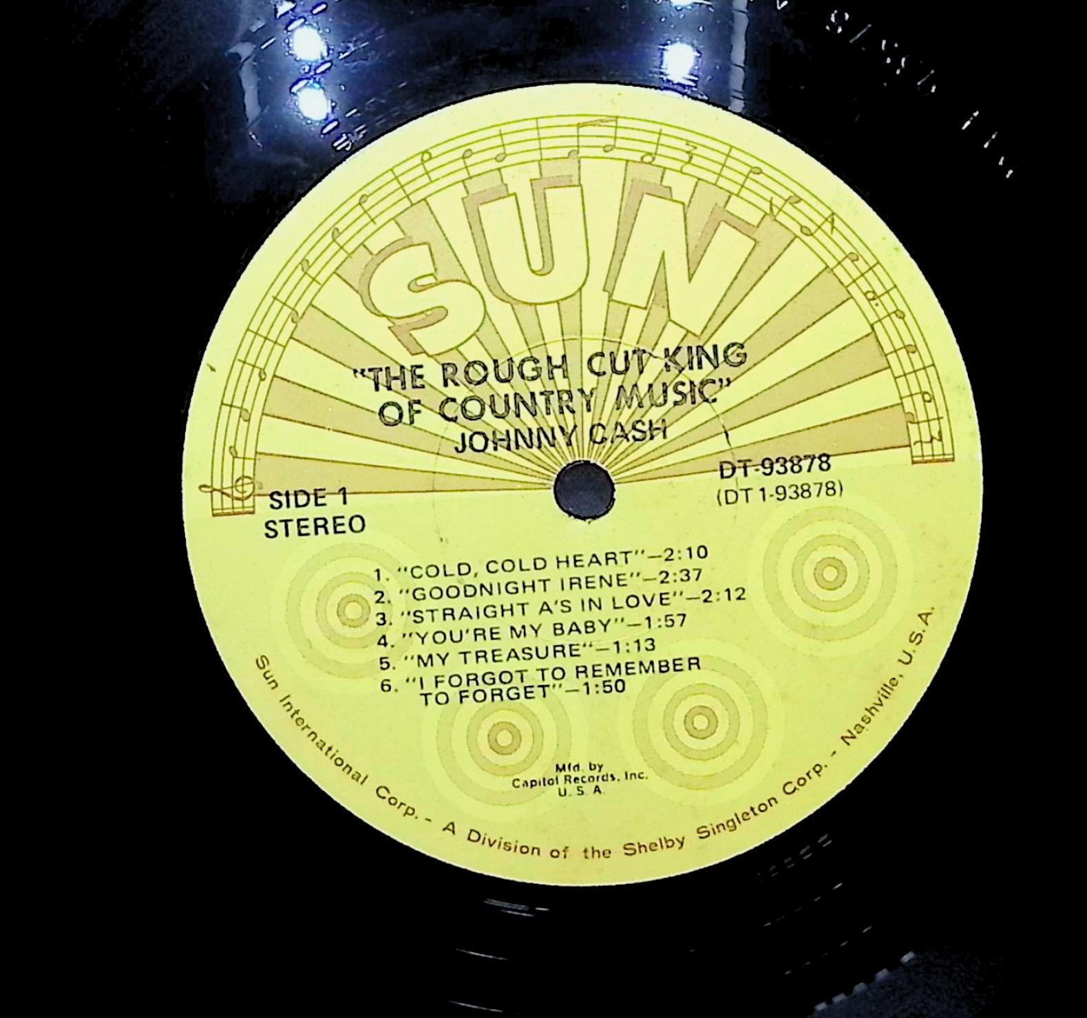 Johnny Cash The Rough Cut King Of Country Music LP Blues Side 1 & 2 — image 2