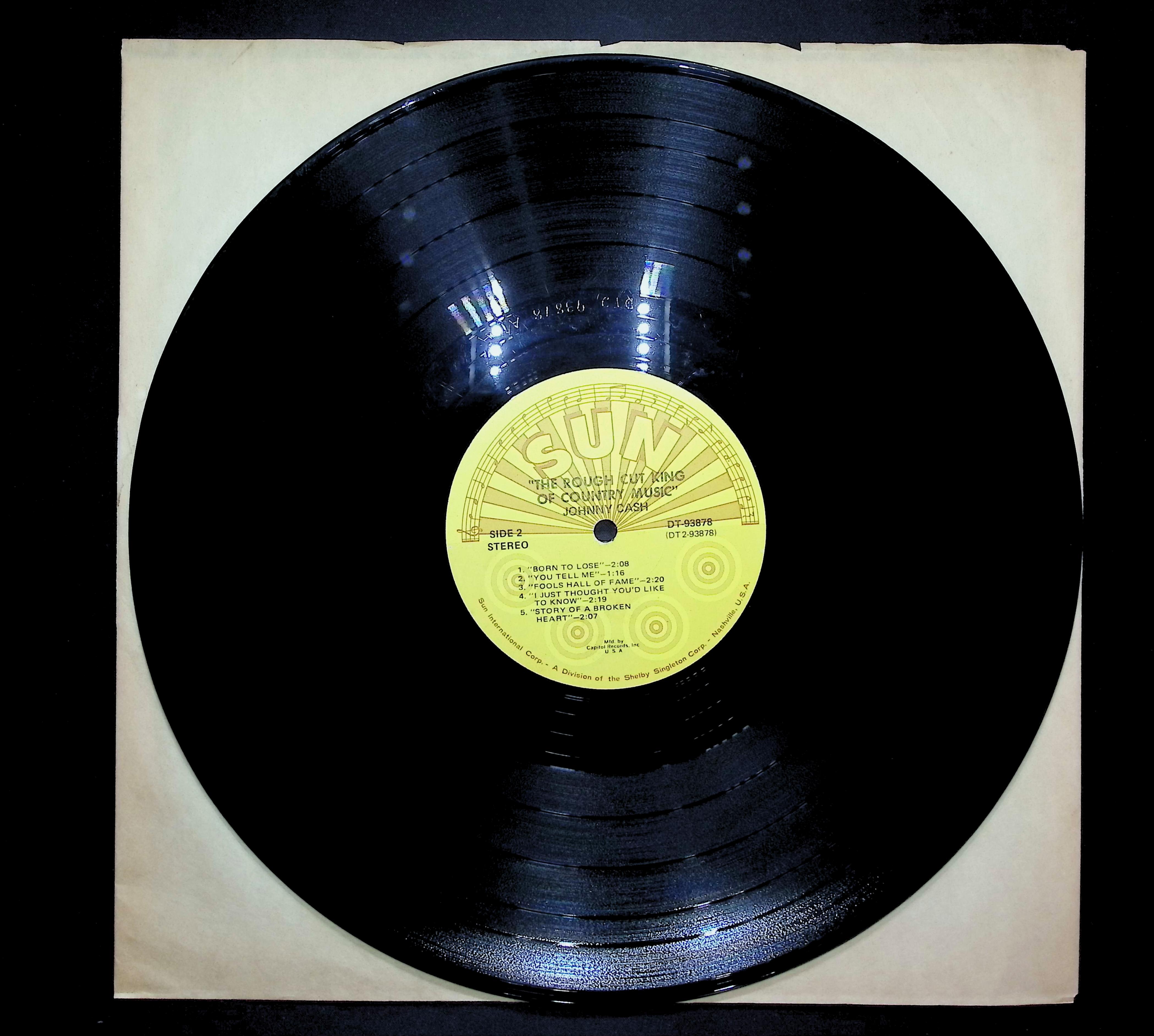 Johnny Cash The Rough Cut King Of Country Music LP Blues Side 1 & 2 — image 3
