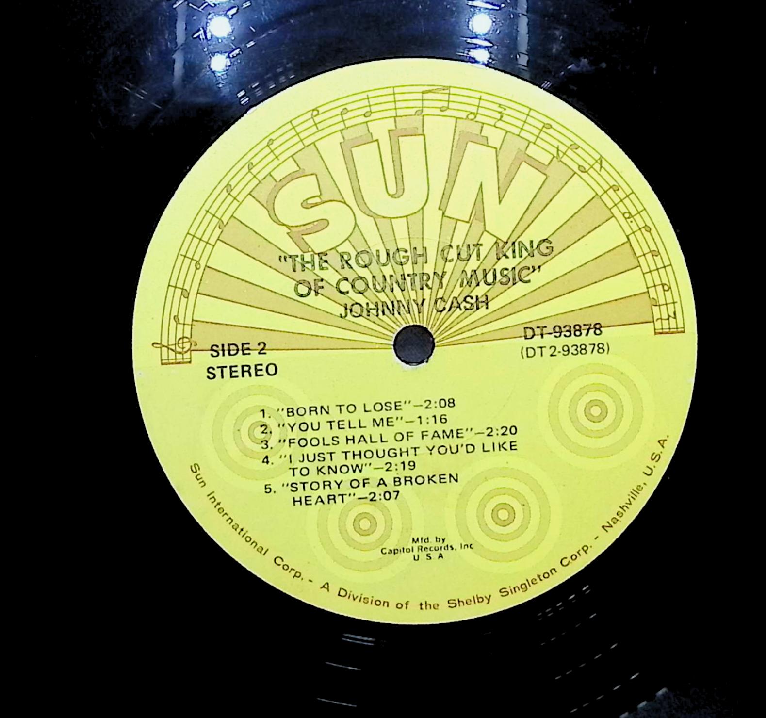 Johnny Cash The Rough Cut King Of Country Music LP Blues Side 1 & 2 — image 4