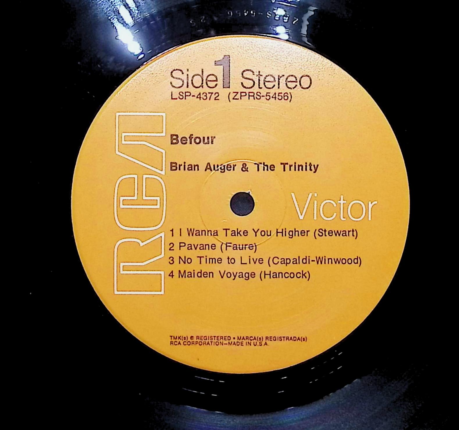Brian Auger & The Trinity Befour 1971 LP Jazz  — image 2